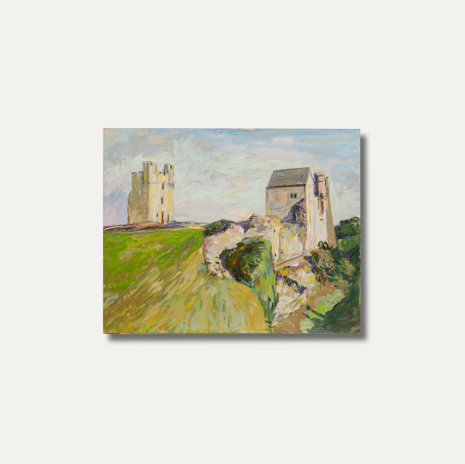 Simon Goldberg (1916 2002) 20th Century Oil, Helmsley Castle II photo 209.0