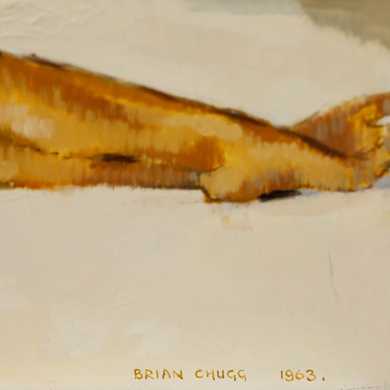 Brian Chugg (1926 2003) Mid 20th Century Oil, Nude With Beaded Necklace photo 289.0