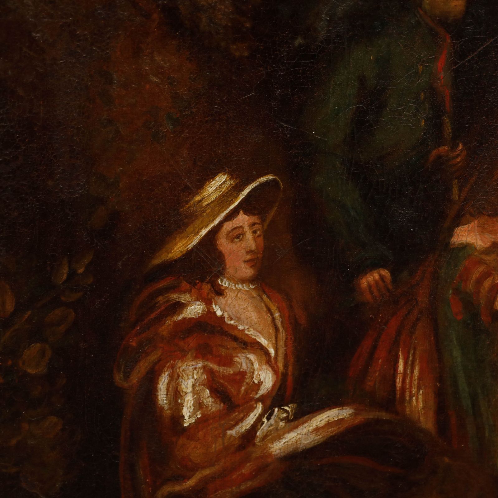 Continental School 19th Century Oil Peasant Family photo Art