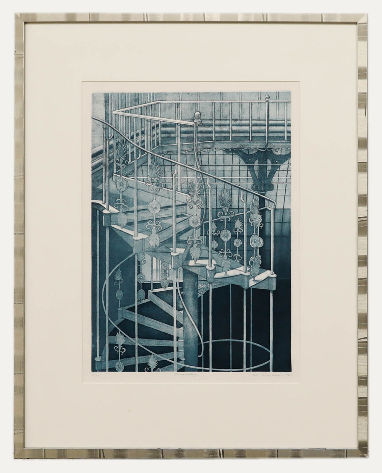 Pat Schaverien Framed 20th Century Aquatint, Conservatory
