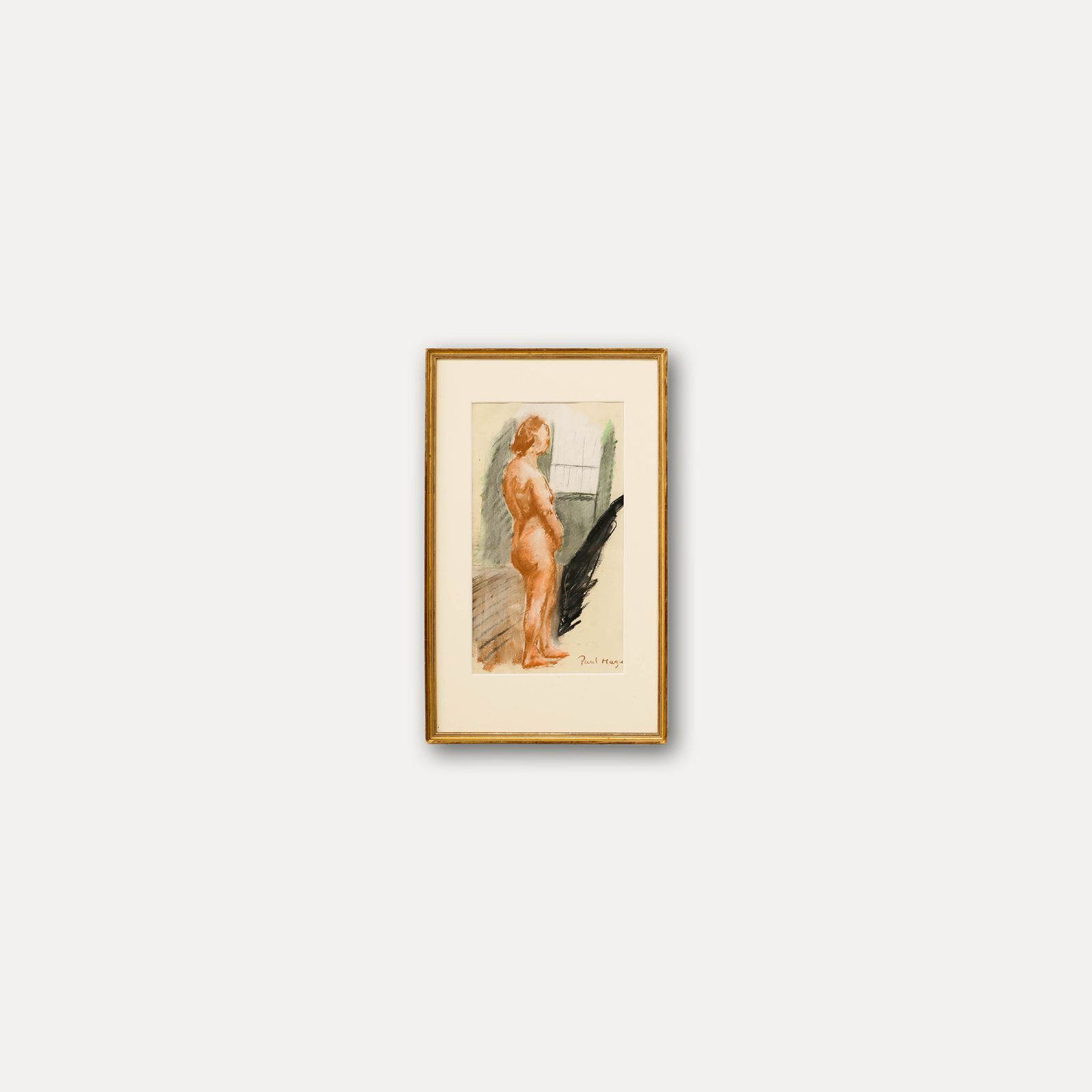 Paul Lucien Maze (1887 1979) Framed Mid 20th Century Pastel, Standing Nude photo buy