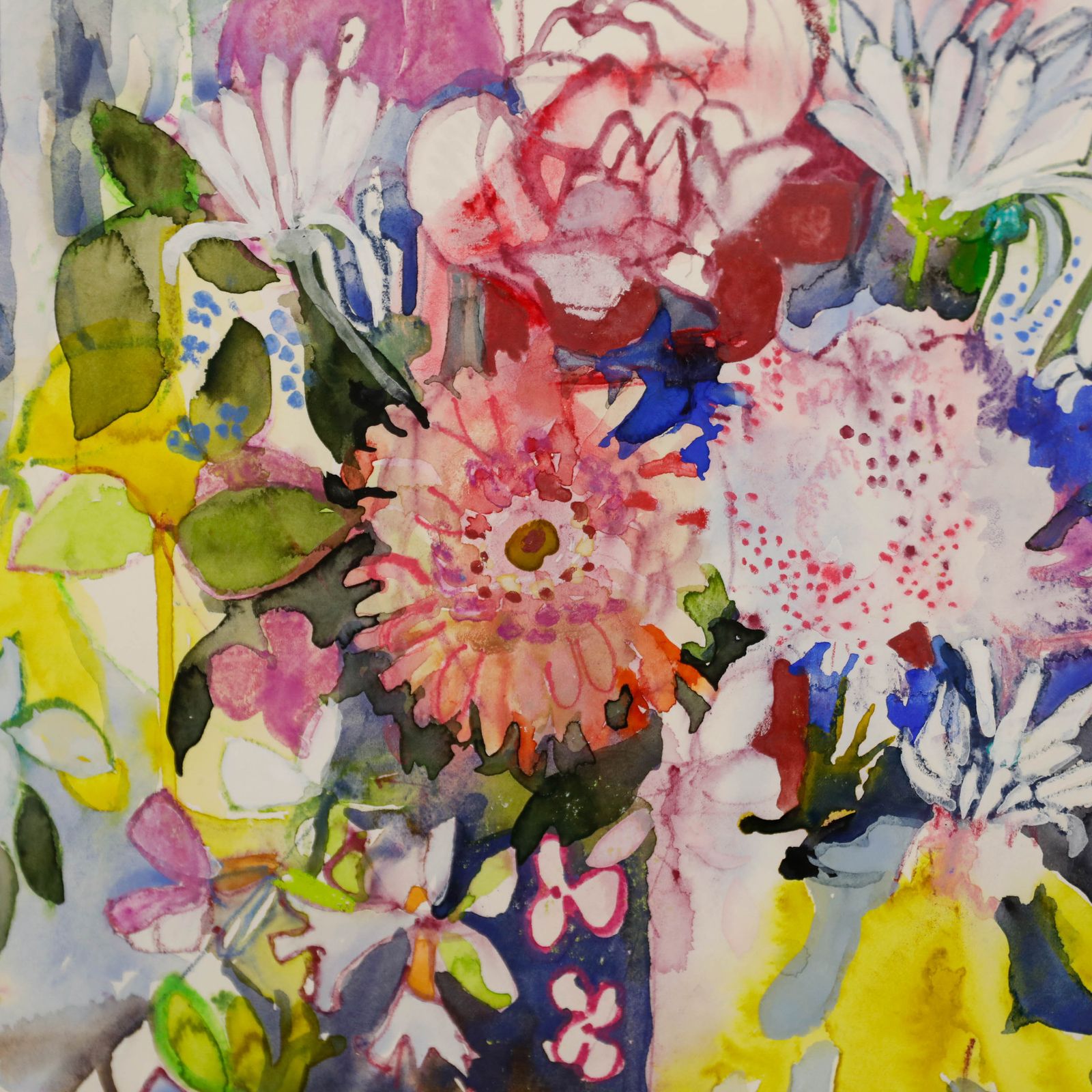 Nola Armstrong 20th Century Mixed Media, Anniversary Flowers photo Art