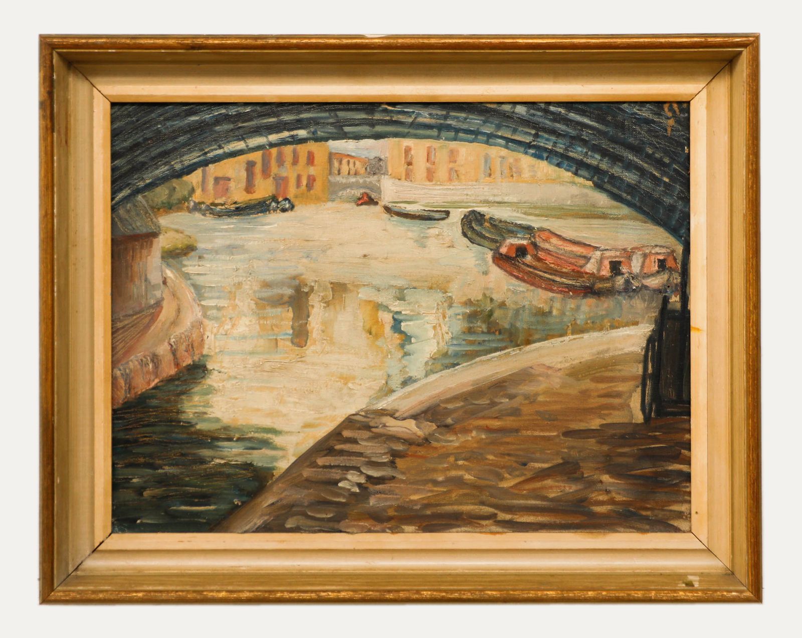 Attrib. Adrian Daintry Rwa (1902 1988) Mid 20th Century Oil, Under The Bridge