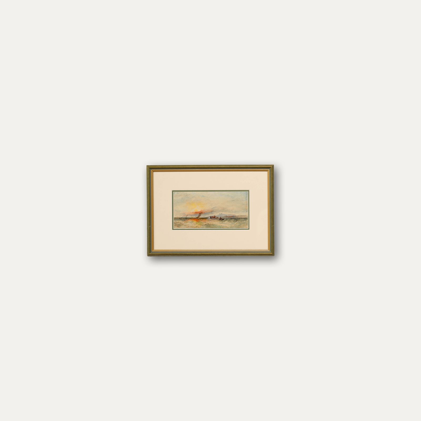 Frederick Tucker (1860 1935) Watercolour, Rowing Into The Sunset photo buy