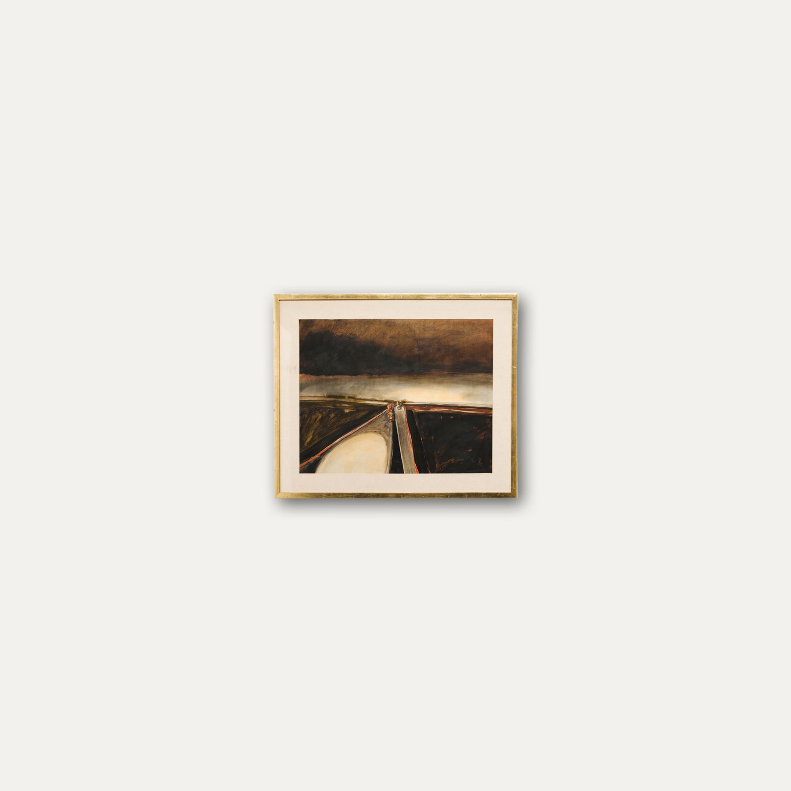 Attrib. Janet Monks (B.1939) Framed 20th Century Mixed Media, The Runway photo vinterior