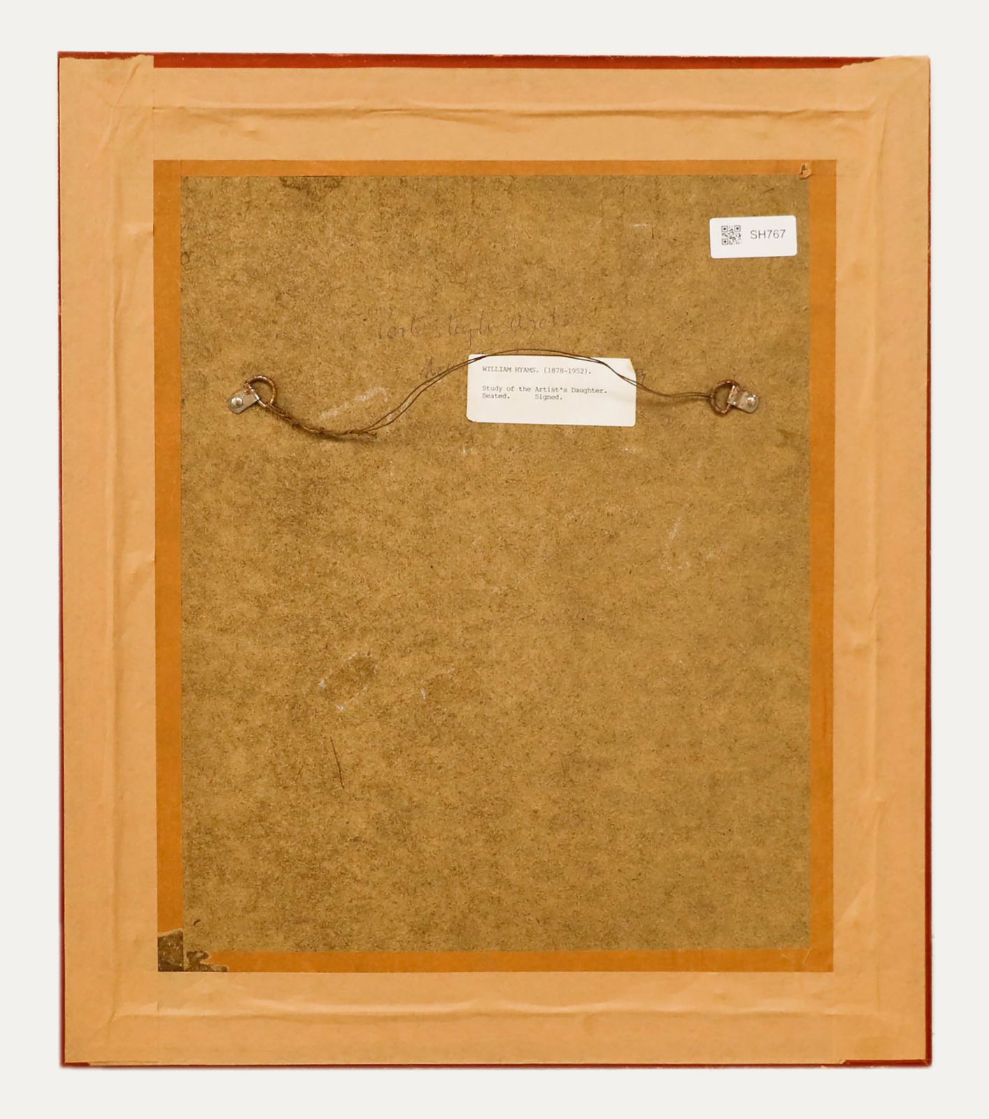 William Hyams (1878 1952) Framed Watercolour, The Artist's Daughter photo for sale