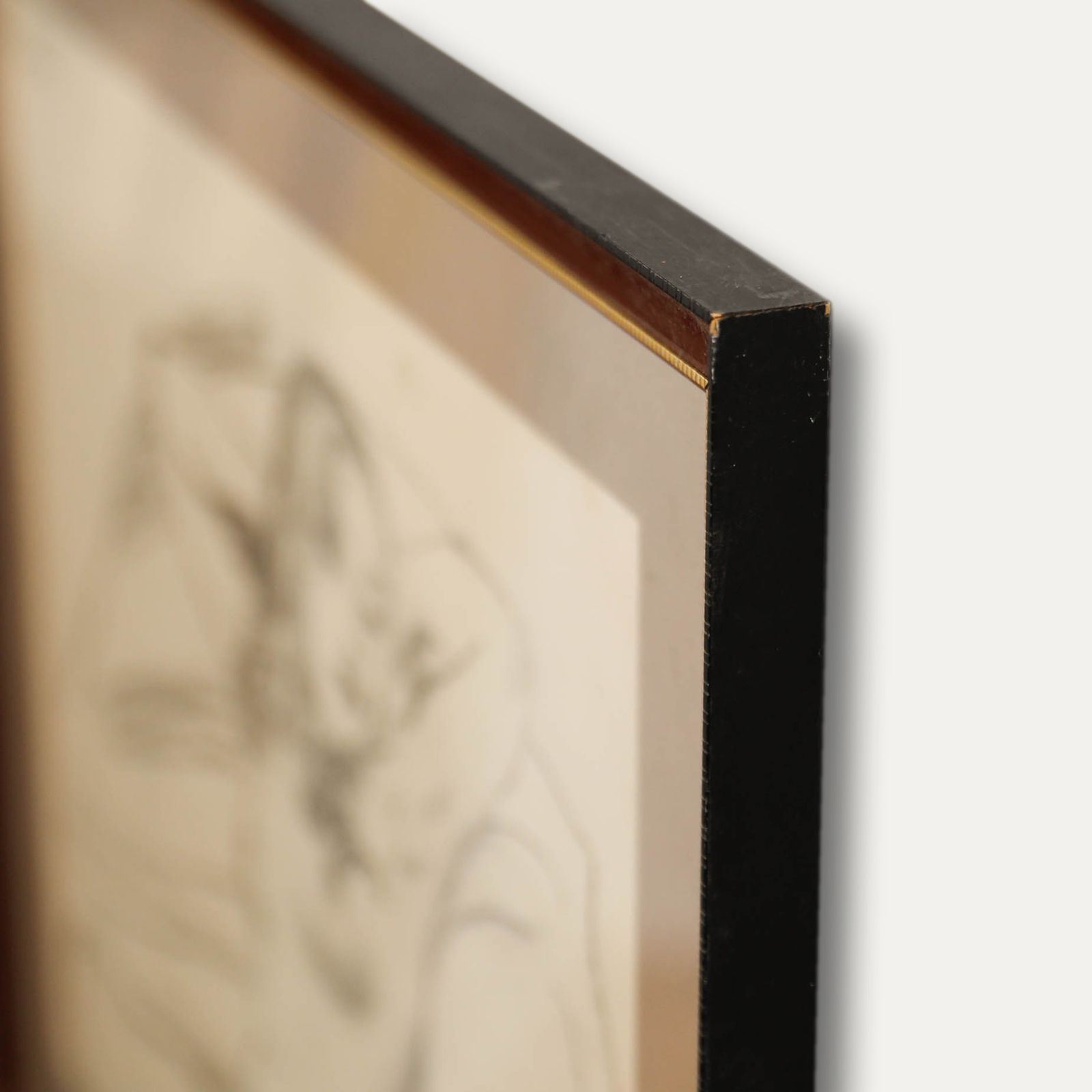 Beson  20th Century Graphite Drawing, Reclining Nude photo 118.0