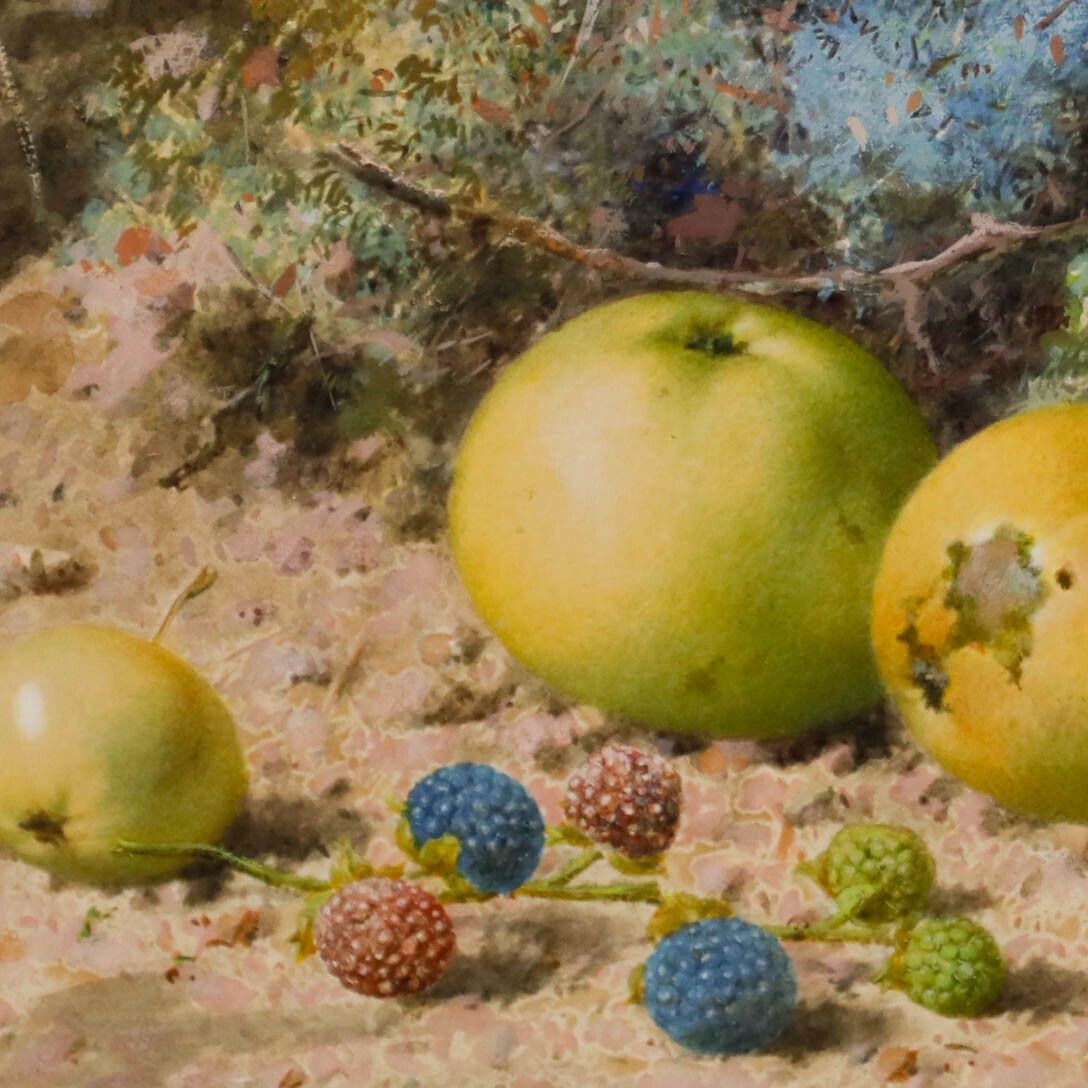 William Cruikshank (1848 1922) 1864 Watercolour, Apples And Berries photo Art