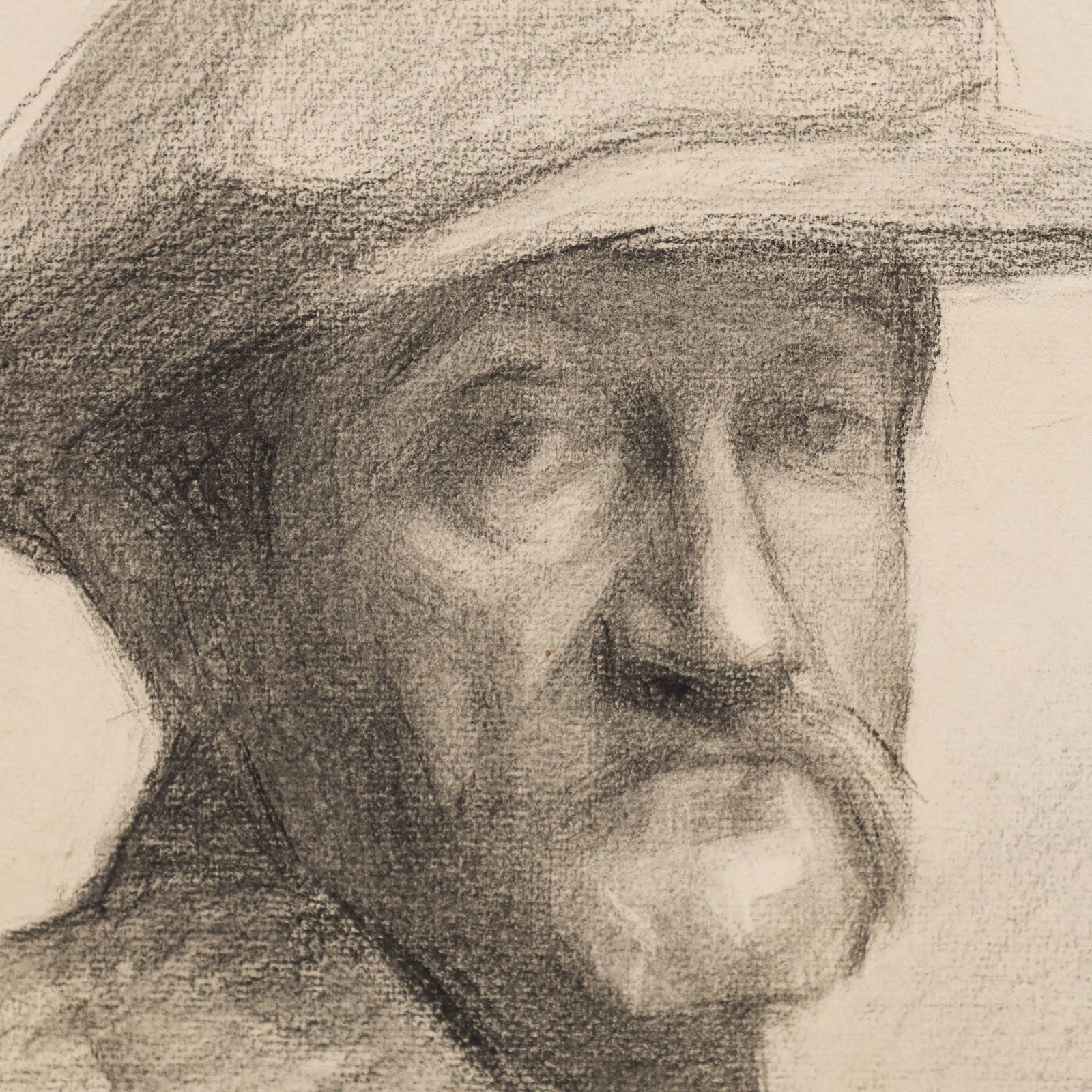 G. Querville 1939 Graphite Drawing, The Frenchman photo Art