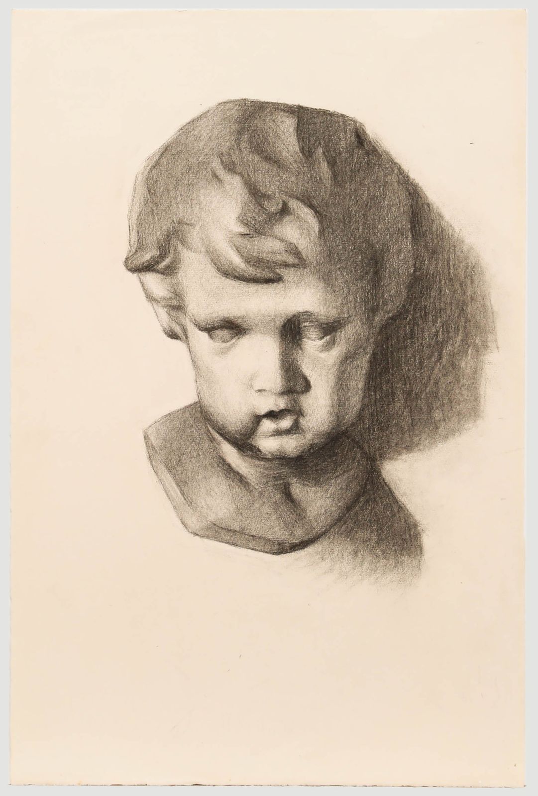 G. Querville Early 20th Century Graphite Drawing, Study Of A Statue
