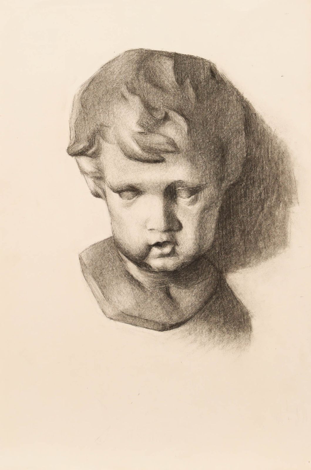 G. Querville Early 20th Century Graphite Drawing, Study Of A Statue photo furniture
