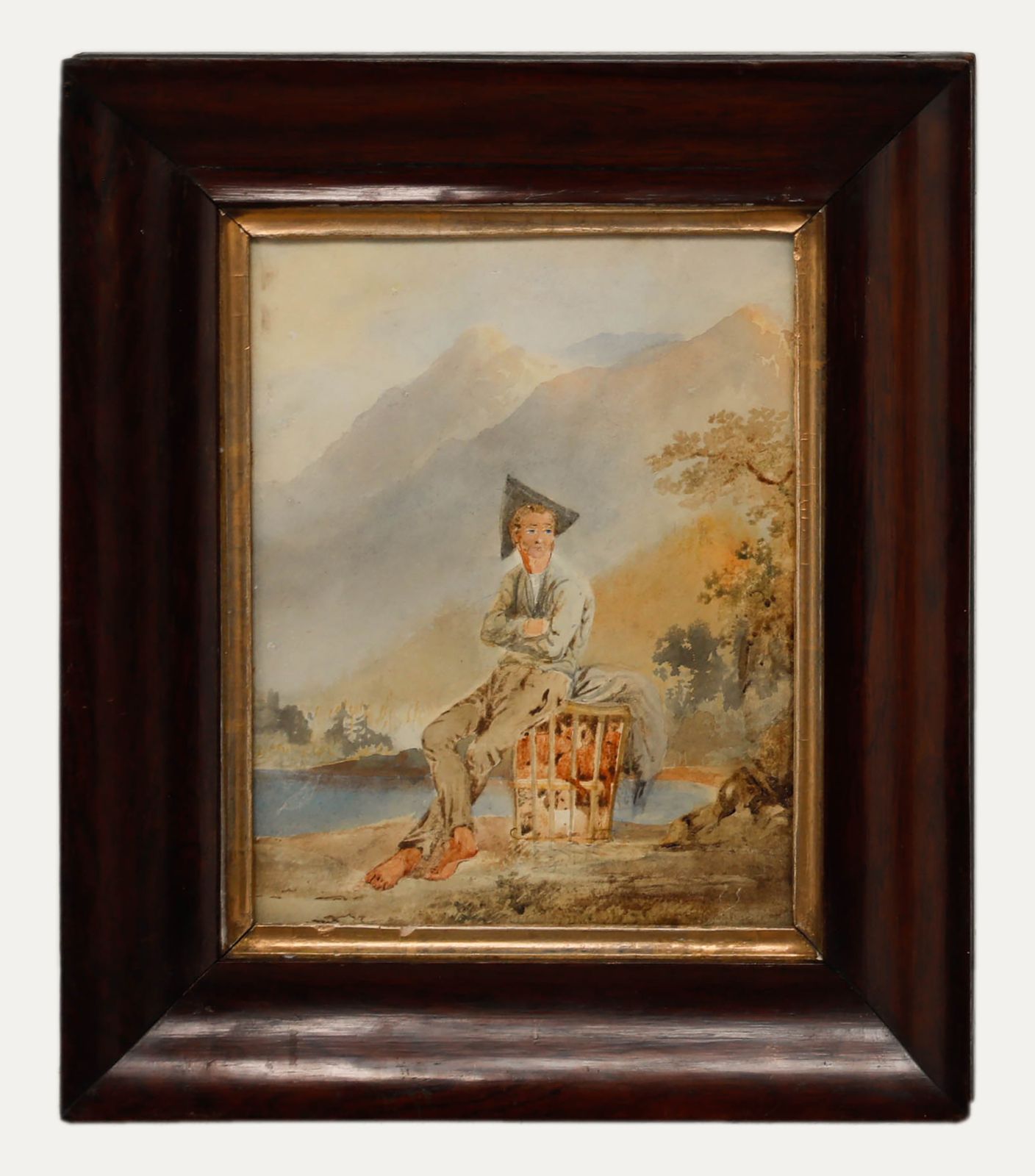 Early 19th Century Watercolour Foxcatcher
