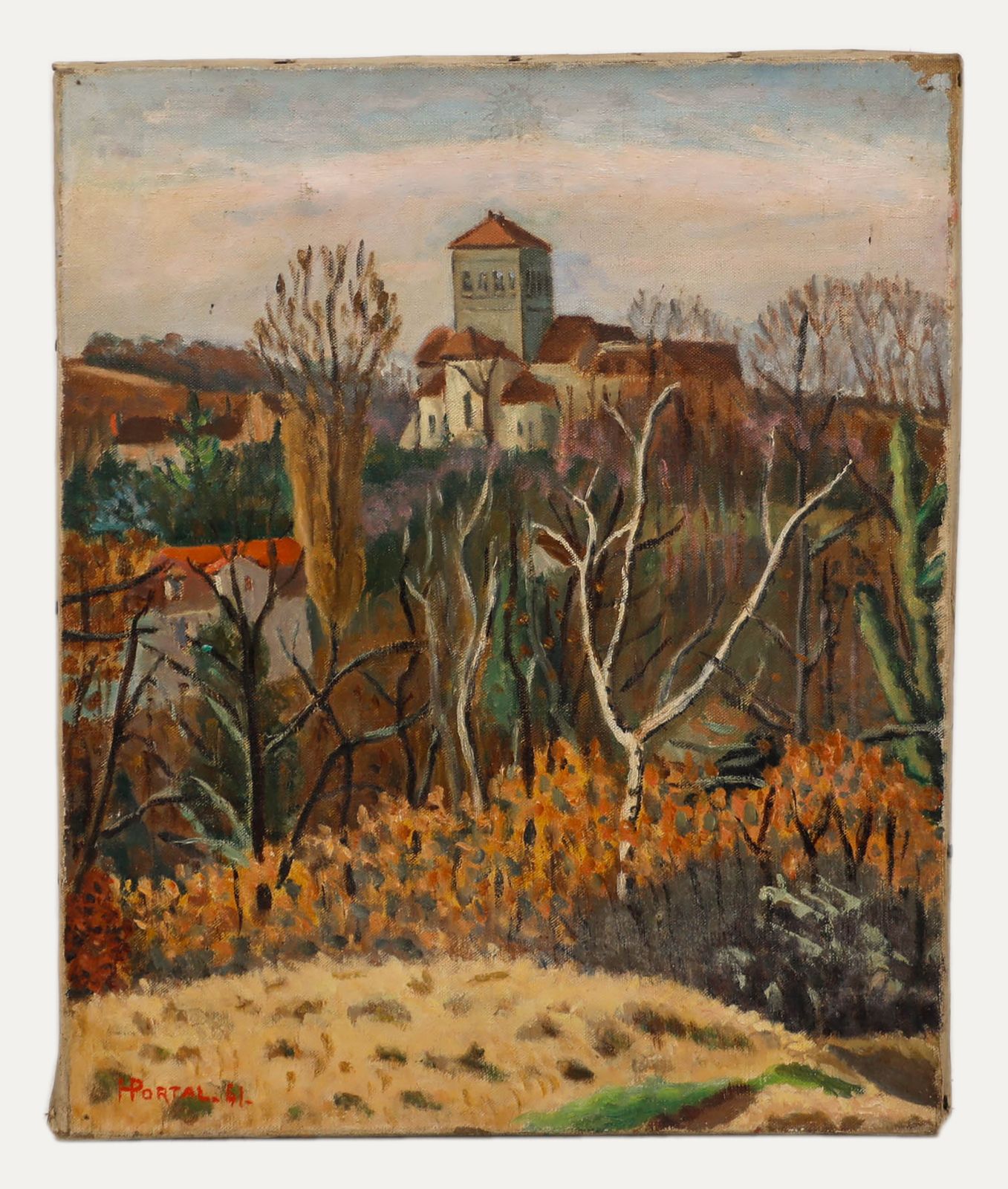 Henry Portal (1890 1982) 1941 Oil, Autumn Landscape photo furniture