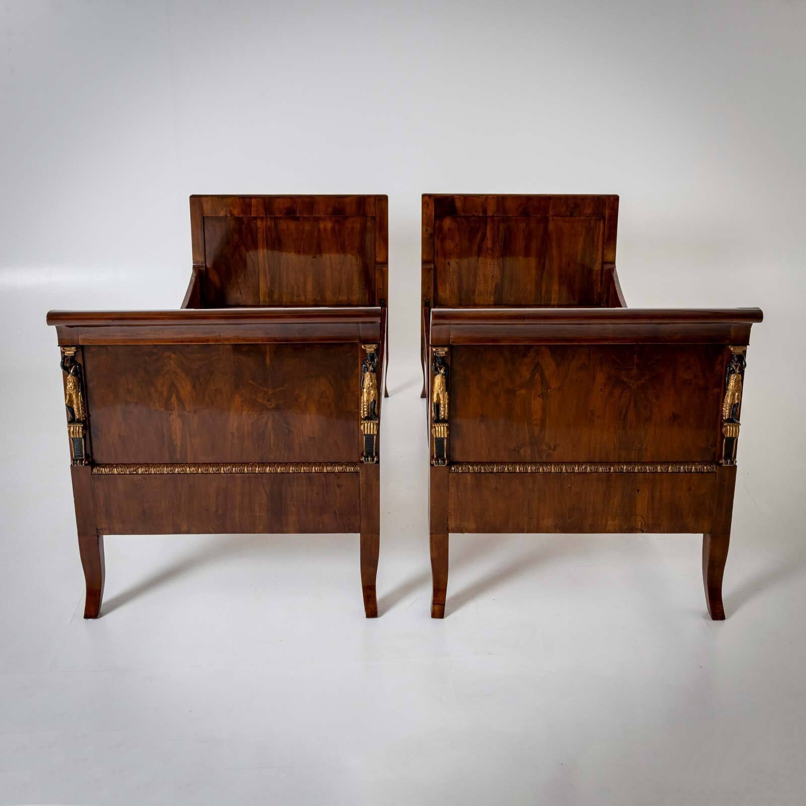 photo buy Pair Of Viennese Empire Beds, Early 19th Century