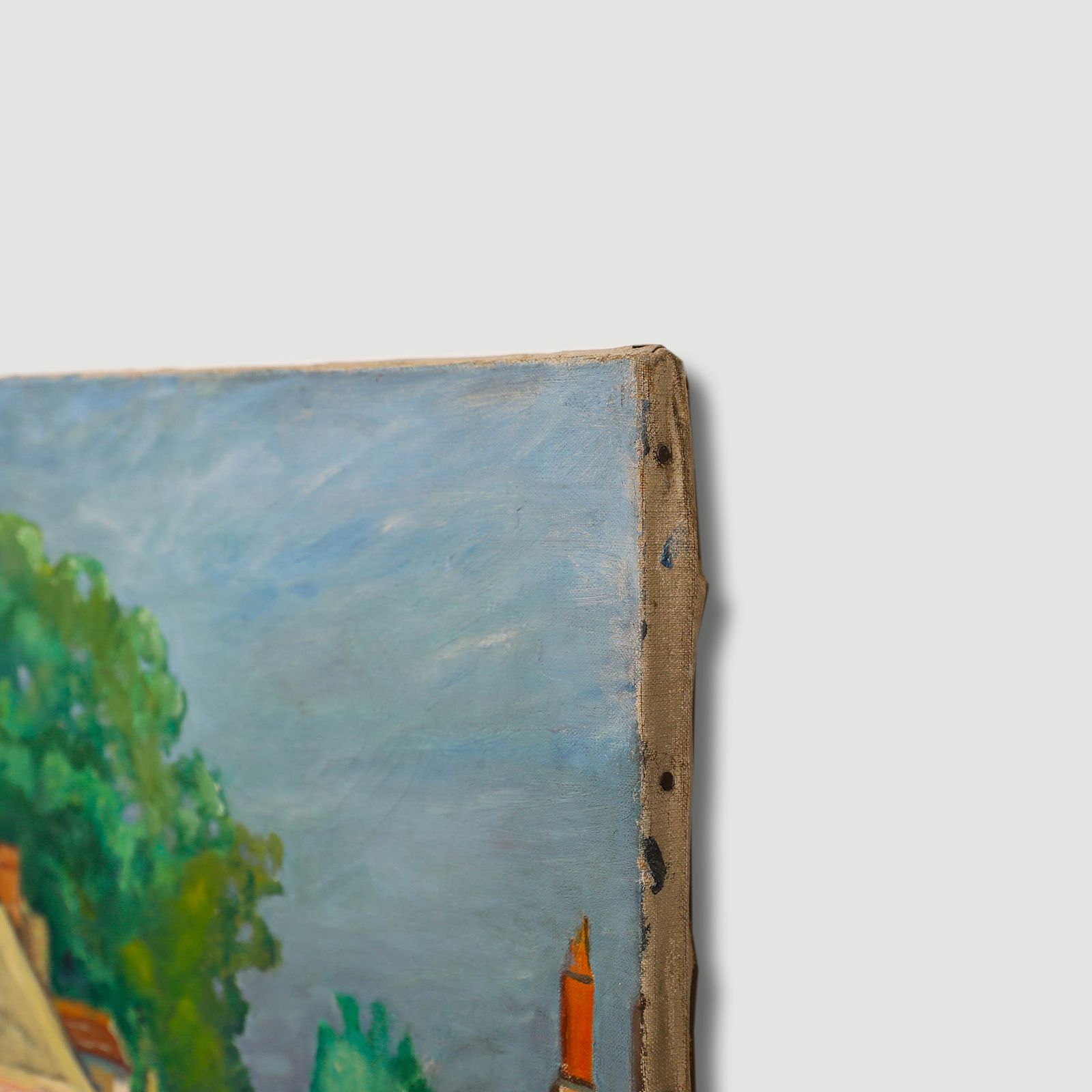Henry Portal (1890 1982) Mid 20th Century Oil, The Village Road photo 298.0