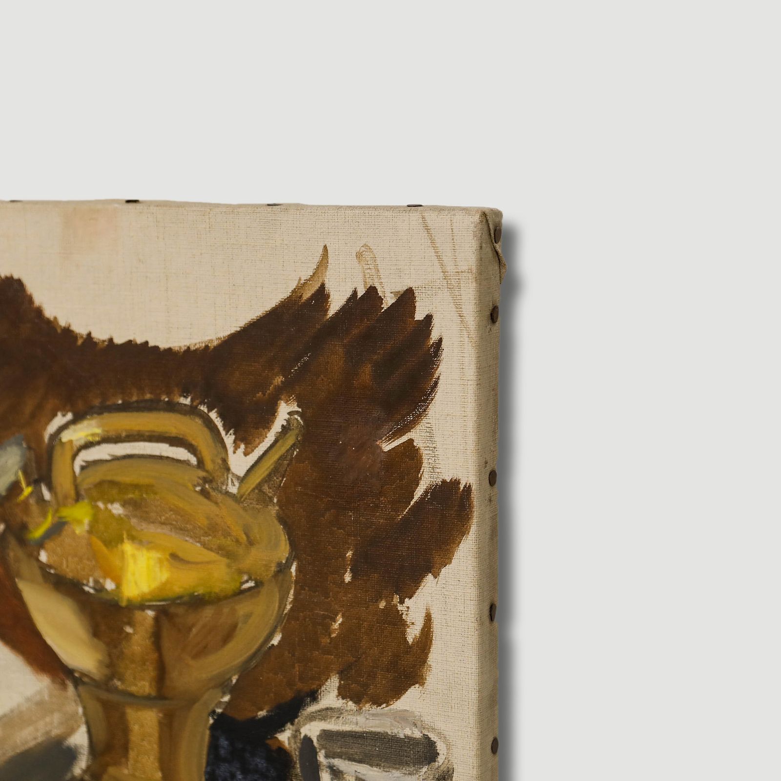 Georges Pacouil (1903 1996) Mid 20th Century Oil, Still Life With Brassware photo 164.0