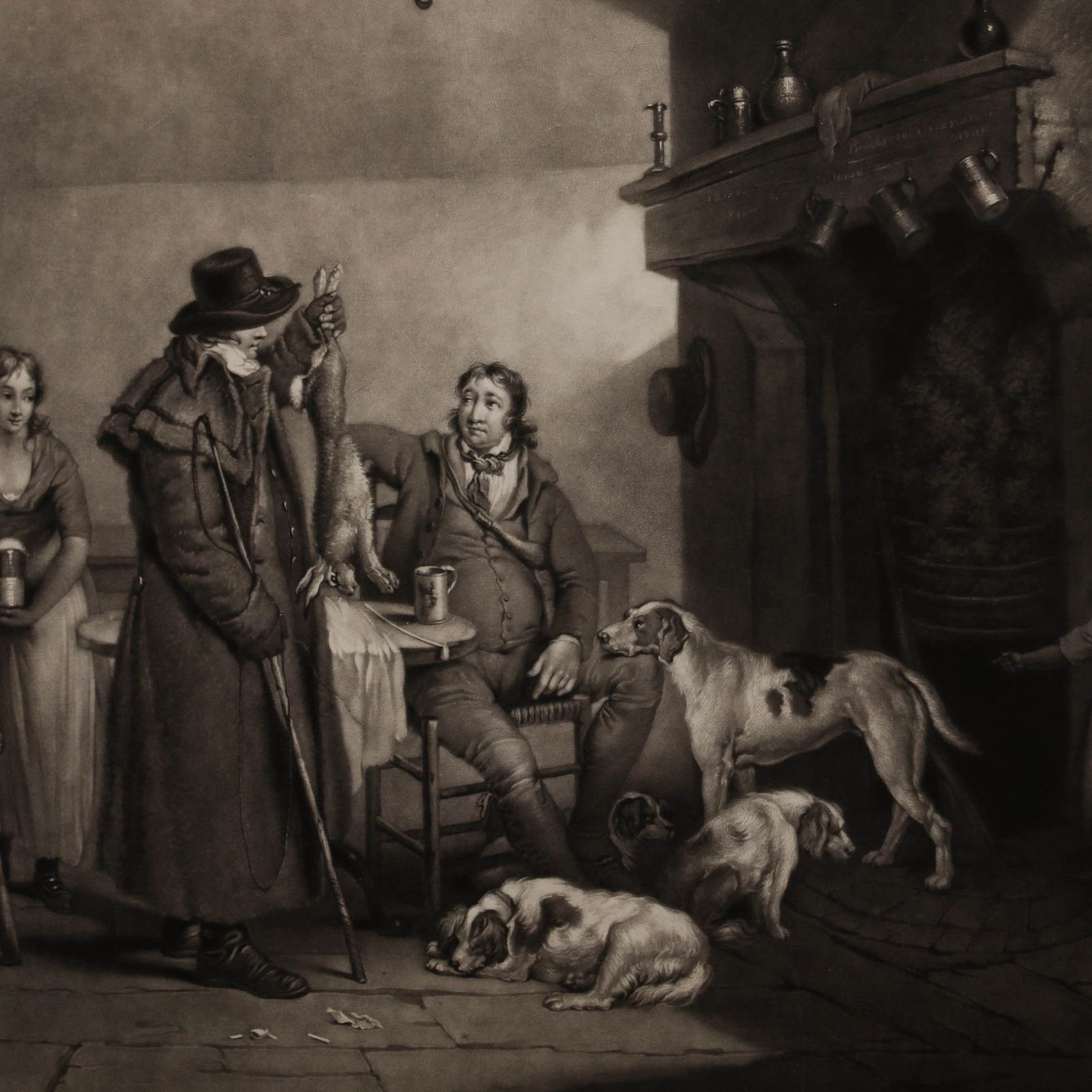 Ward After Morland 1797 Mezzotint, Inside Of A Country Alehouse photo 190.0