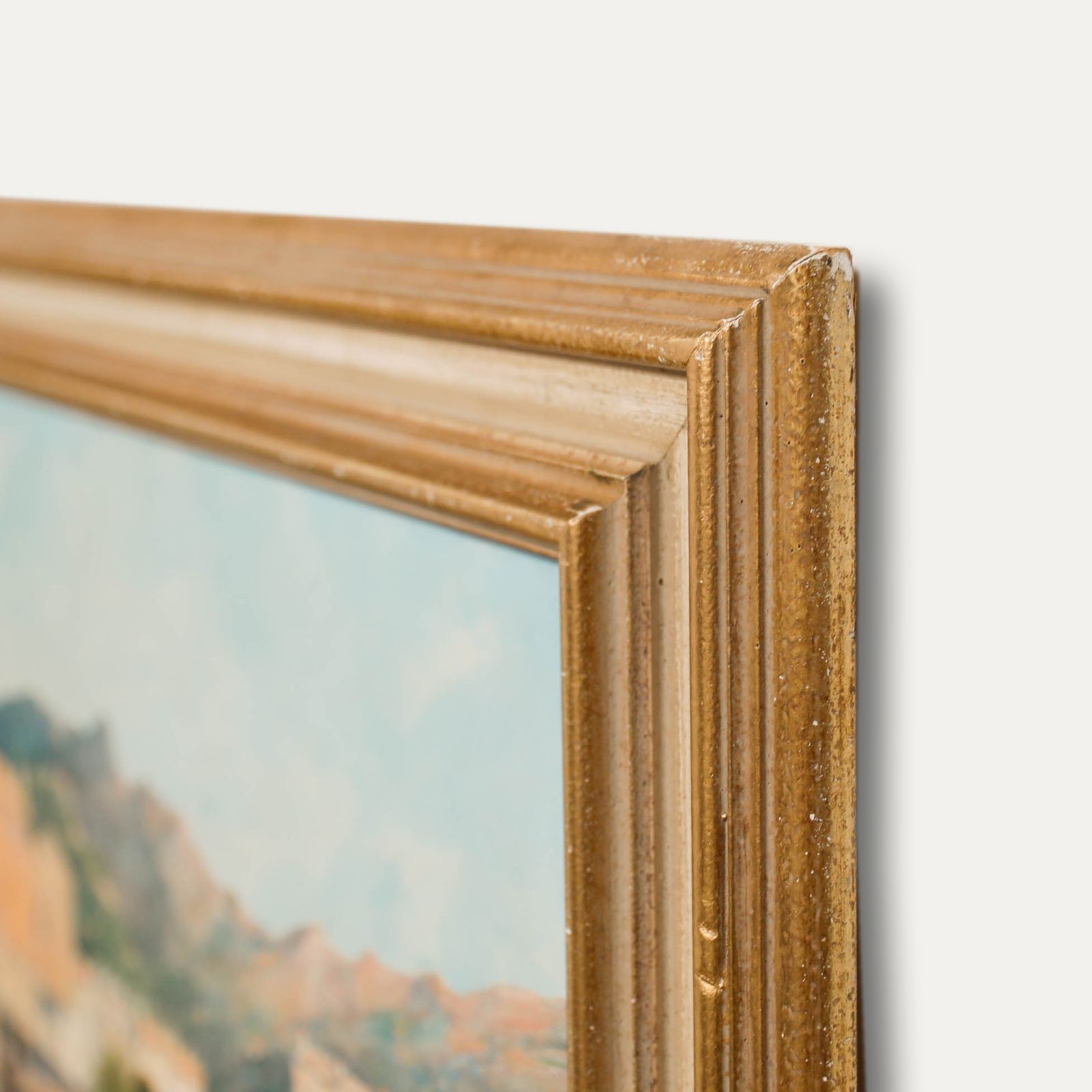 Claude Jousset (B.1935) Framed 20th Century Oil, Petit Port En Italie photo 298.0