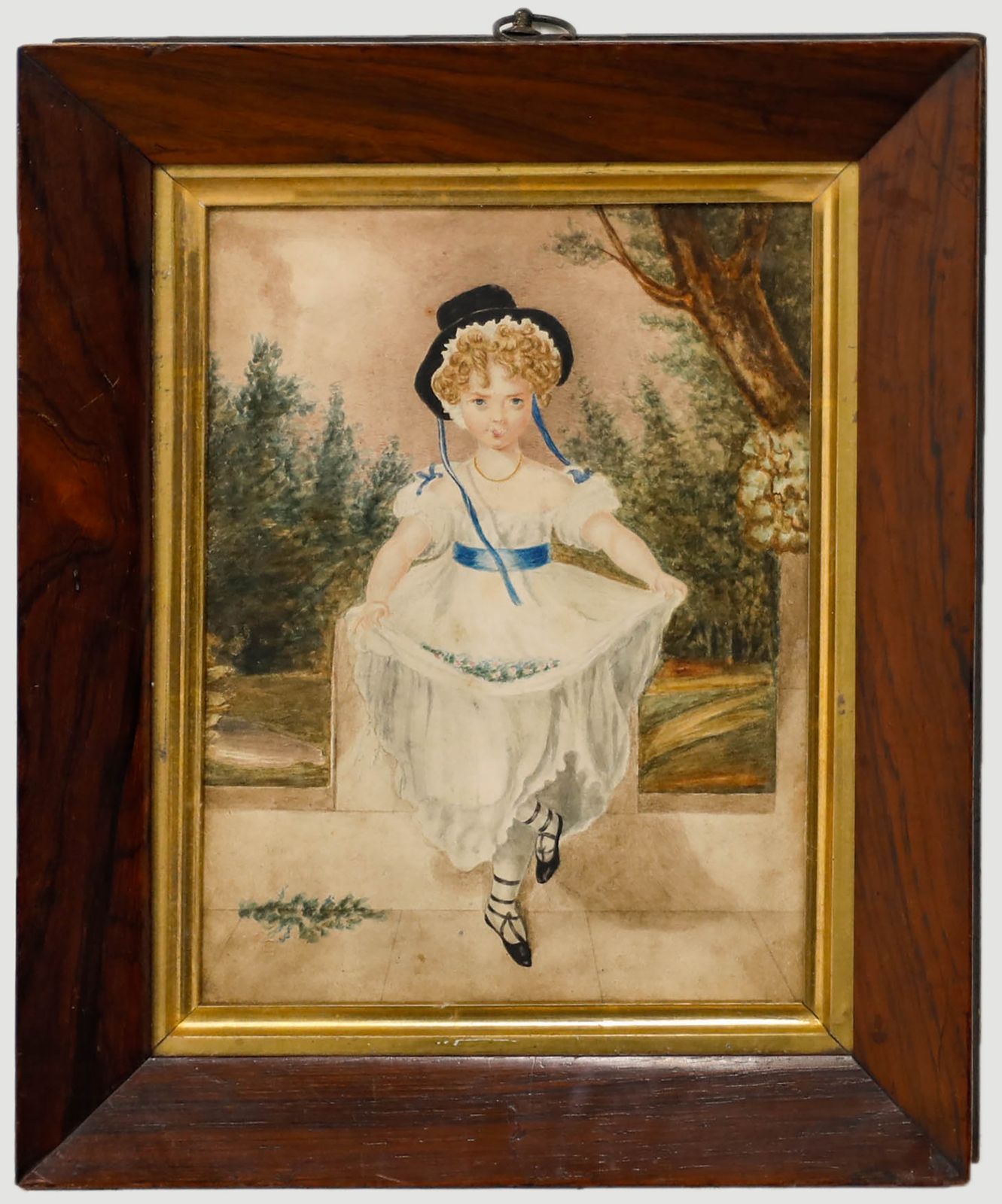 After Sir Thomas Lawrence Framed 19th Century Watercolour, Miss Murray