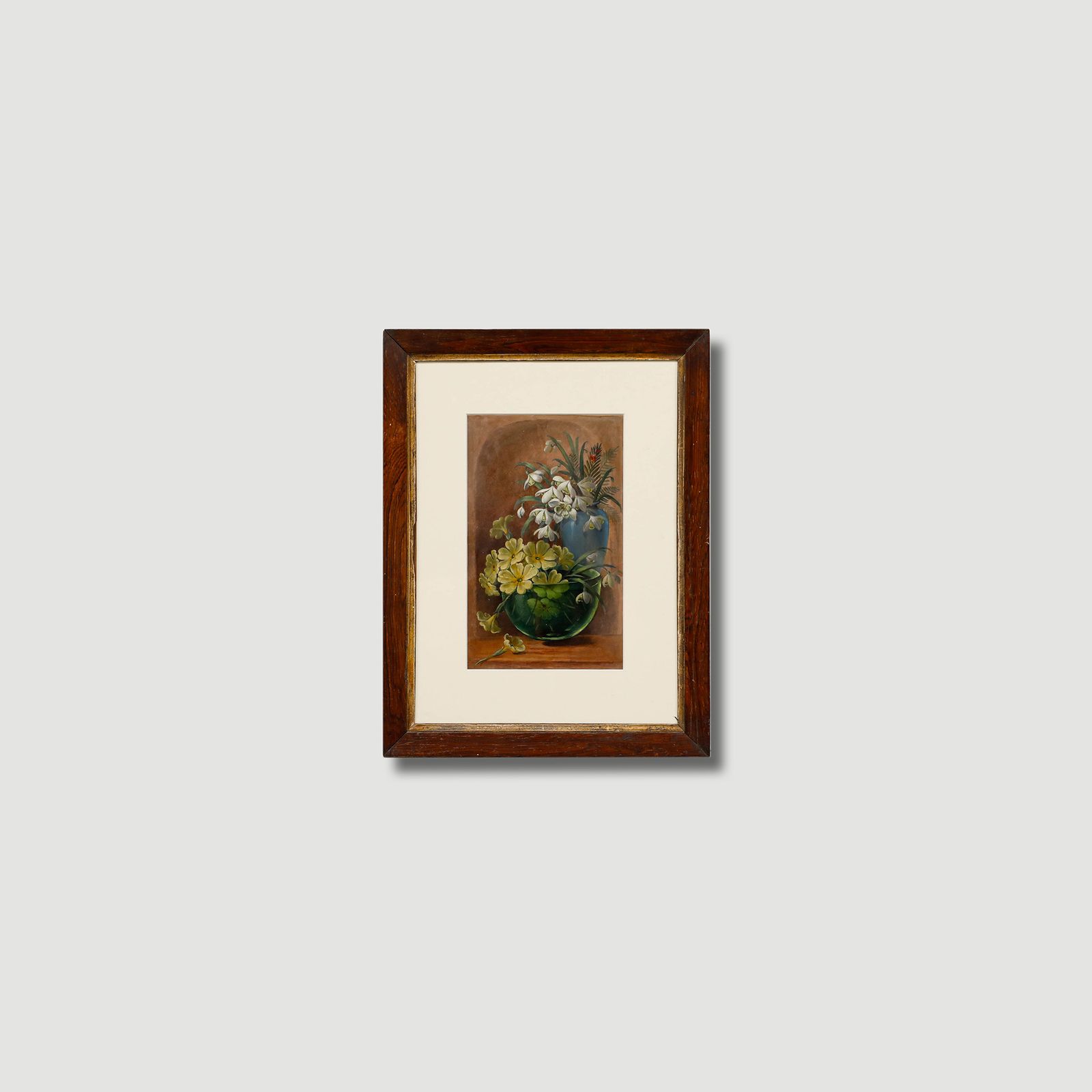 Framed Early 20th Century Oil Floral Still Life photo buy