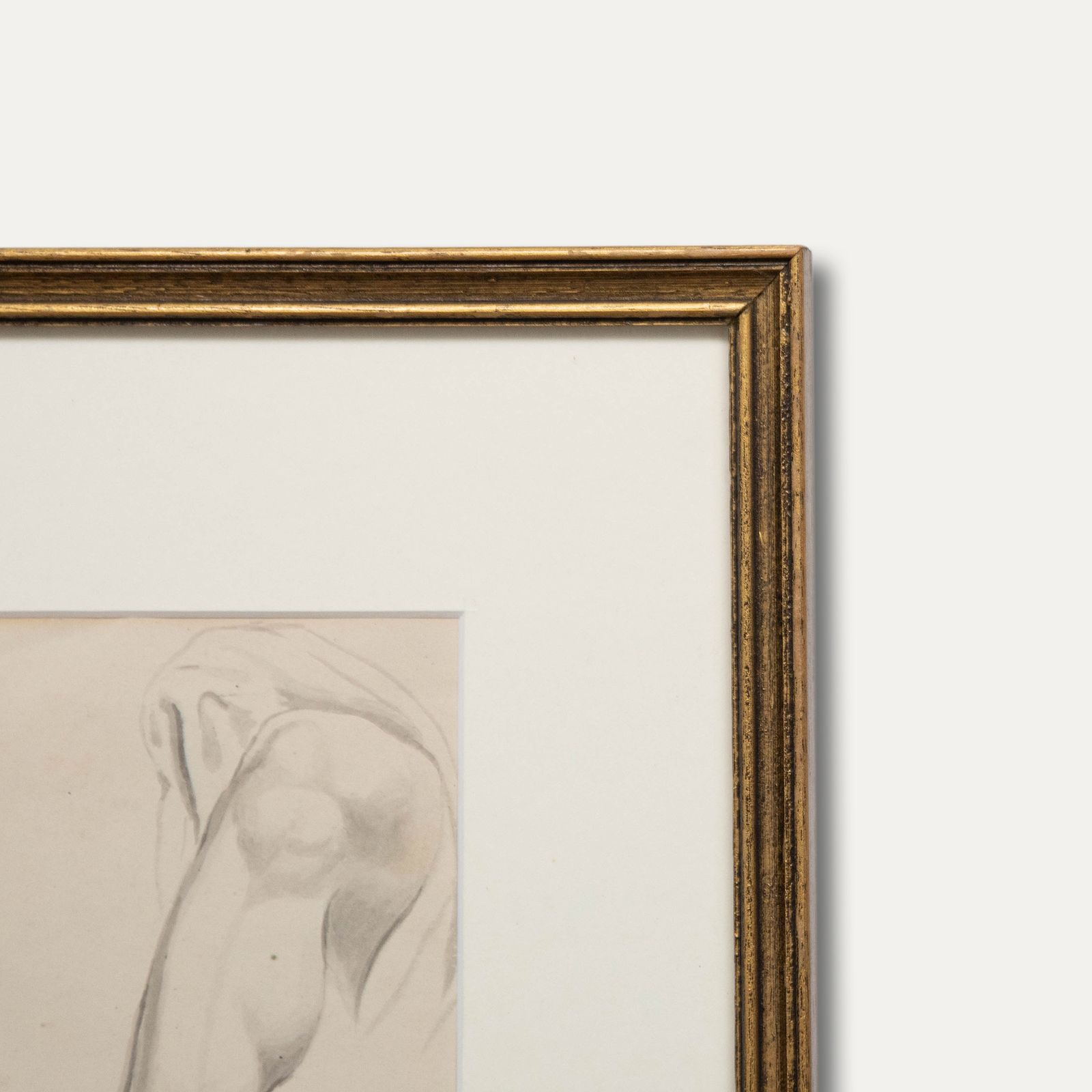 Framed 19th Century Watercolour Anatomical Study Of A Leg photo 100.0