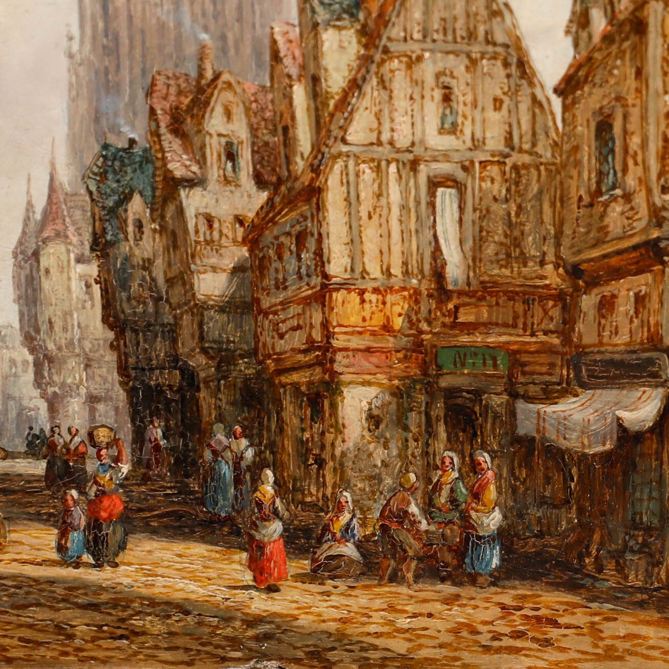 Henry Schafer (1833 1916)  1881 Oil, Chartres, France photo 476.0