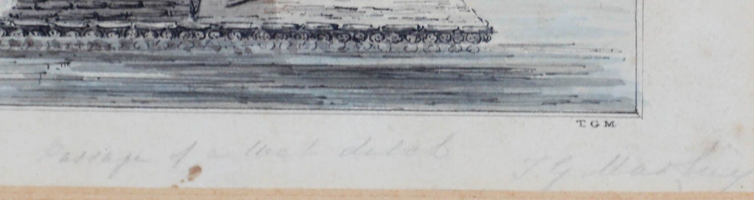J. G. Harlay 19th Century Engraving, Passage Of A Wet Ditch photo vinterior