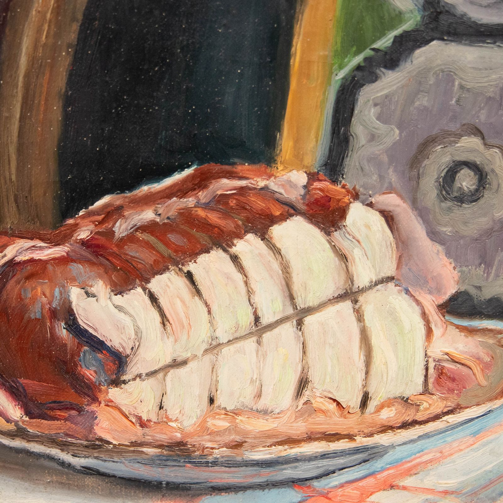 Henry Portal (1890 1982) Mid 20th Century Oil, A Joint Of Beef photo Art