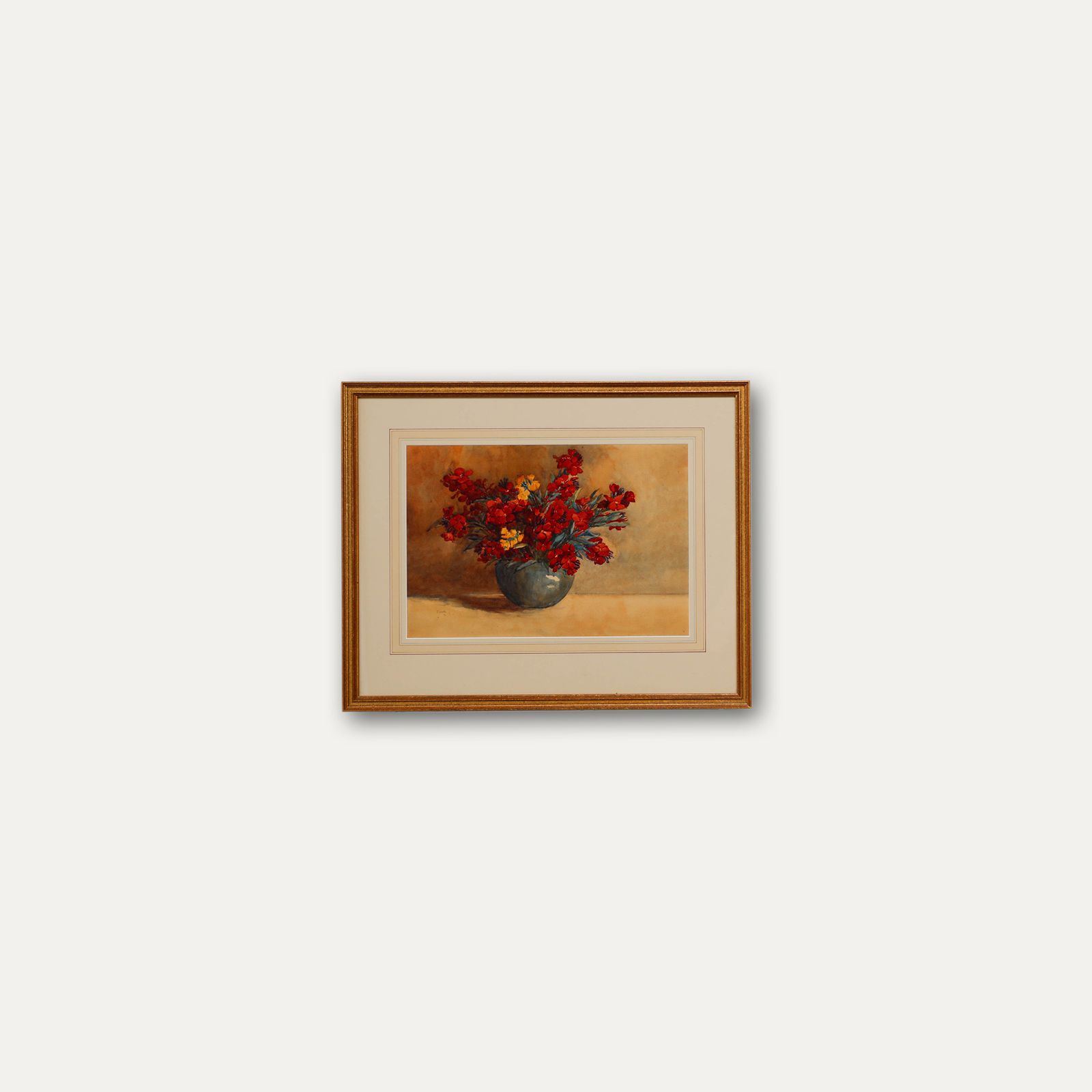 Esme Marie Josephine Jacob Framed Early 20th Century Watercolour, Wallflowers photo buy