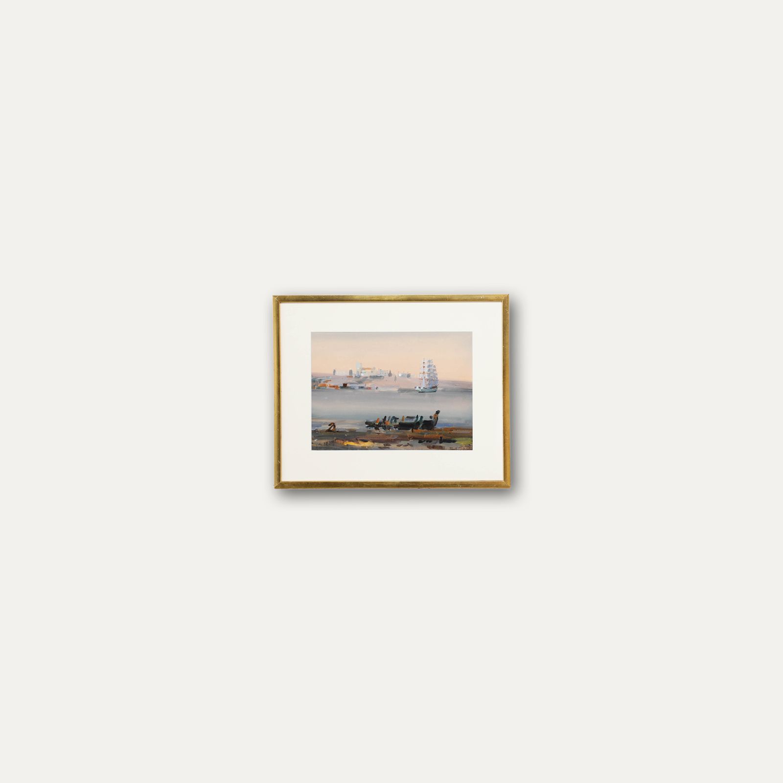 Frank Richards Rba (1863 1935) Newlyn School Watercolour, A Coastal Outlook photo buy