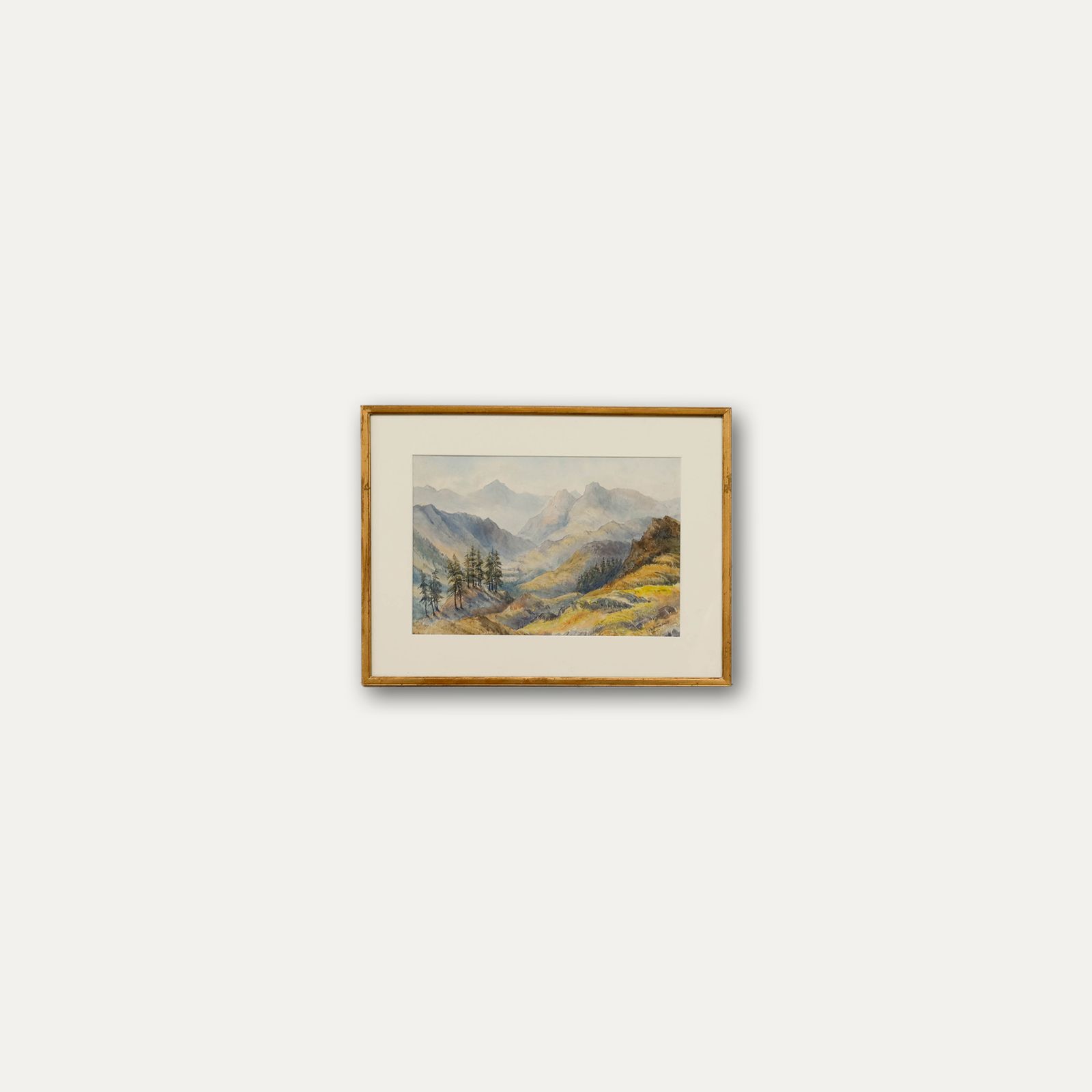 F.V. Fullerton Smith Framed Early 20th Century Watercolour, Langdale Fells photo buy