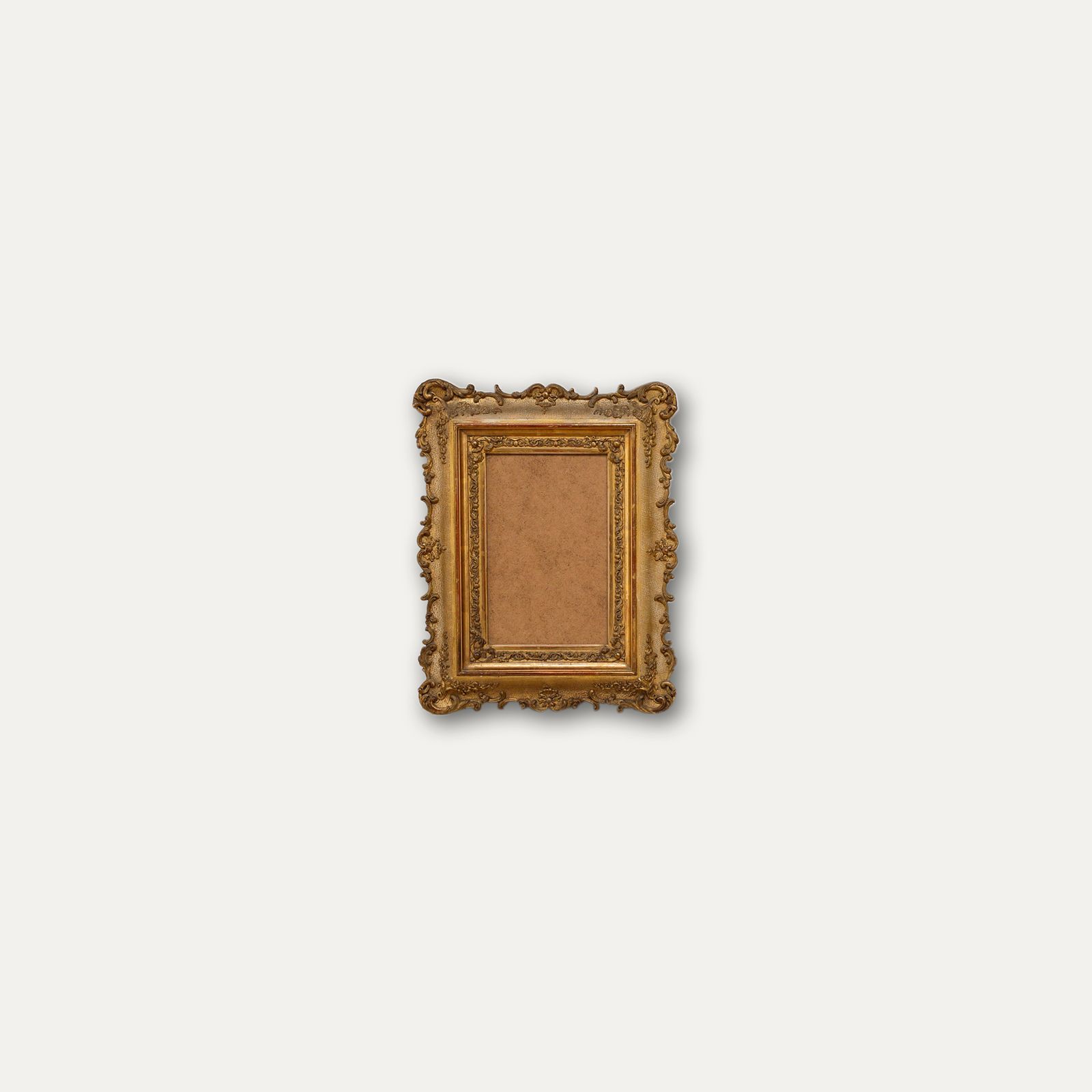 Fine Late 19th Century Giltwood Picture Frame With Stucco Decoration photo Home Decor