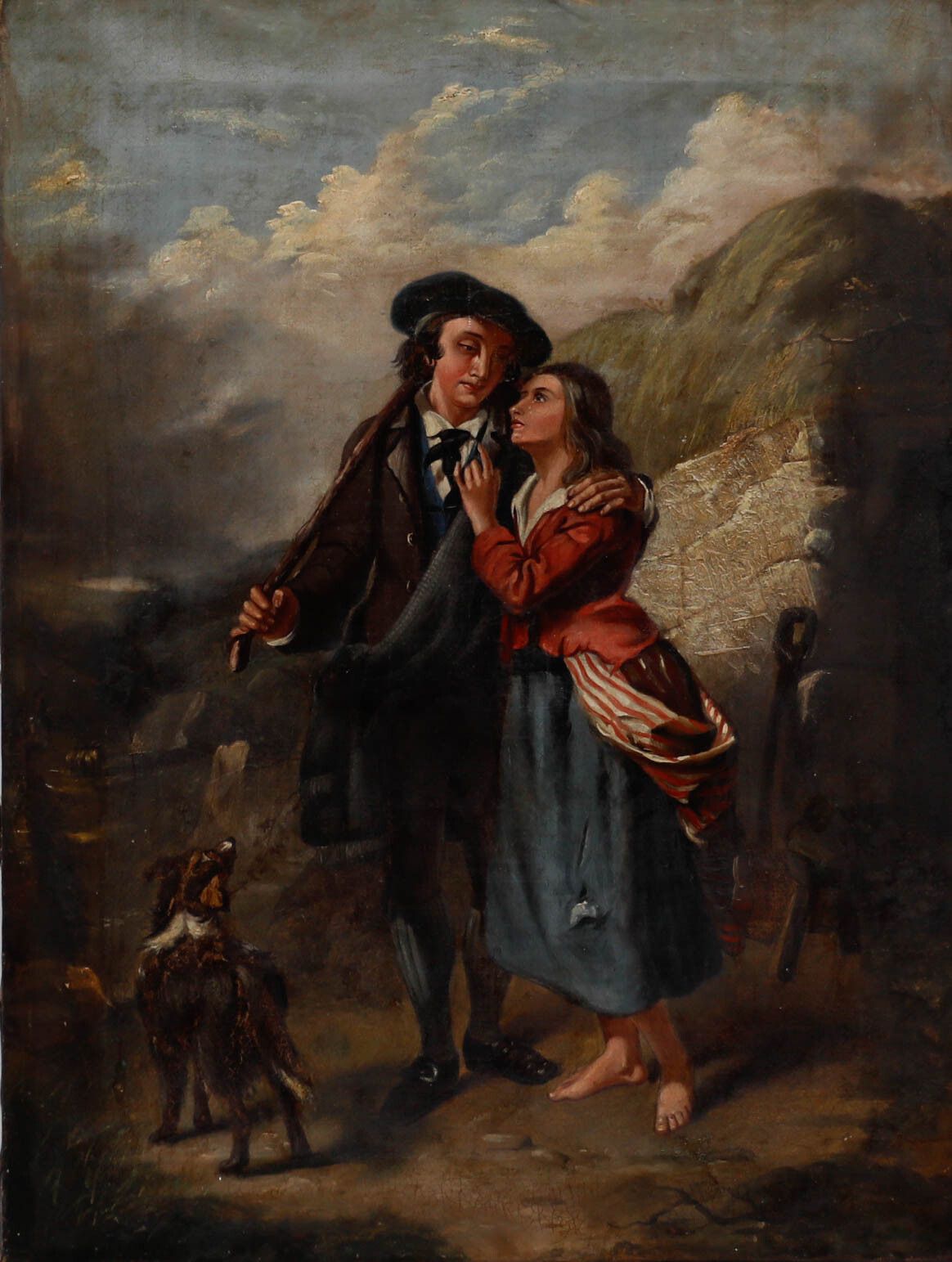 19th Century Oil Country Lovers On A Pathway