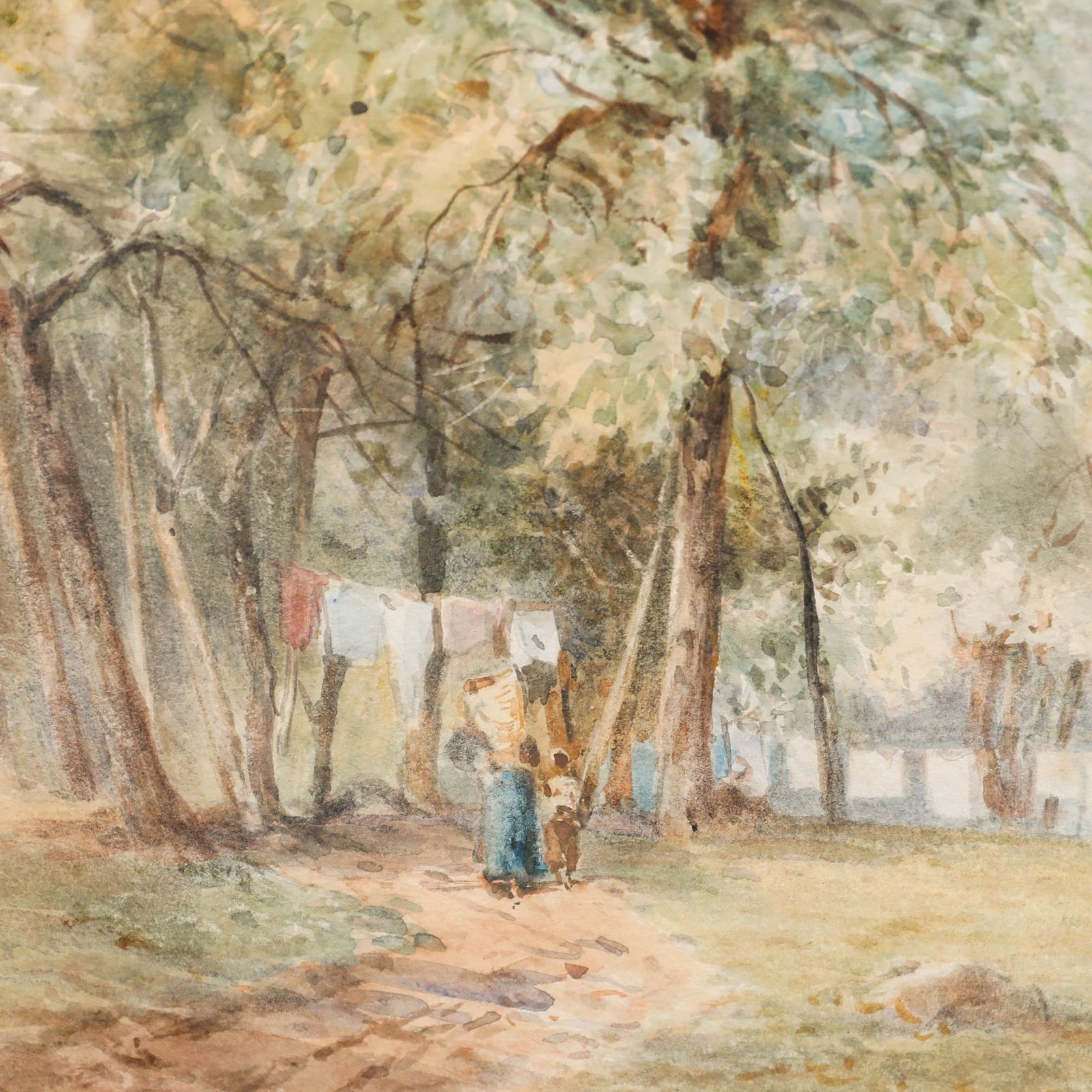 John Varley Jnr (1850 1933) Framed Watercolour, The End Of Lago Maggiore photo Art