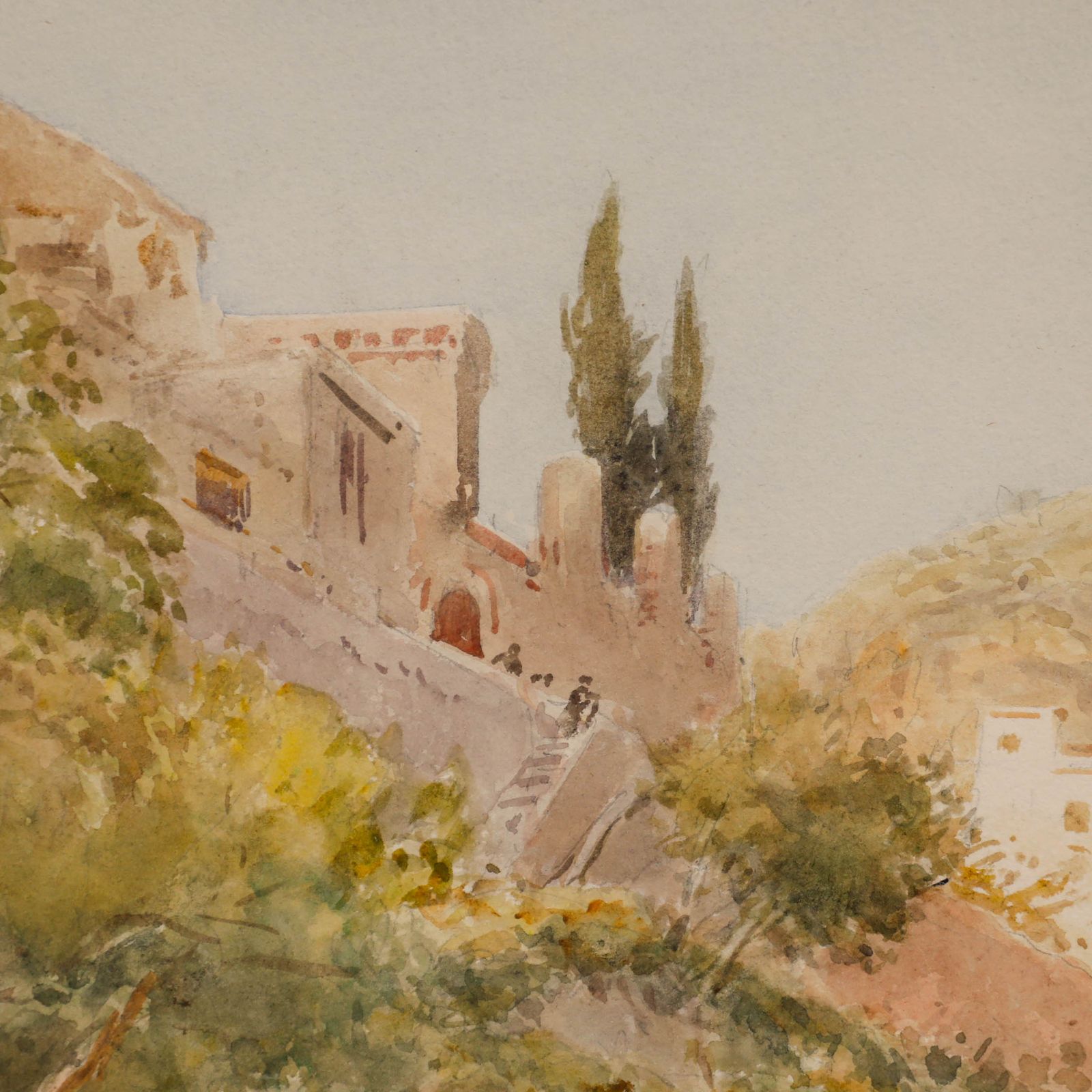 John Varley Jnr (1850 1933) Late 19th Century Watercolour, Road In Sicily photo Art