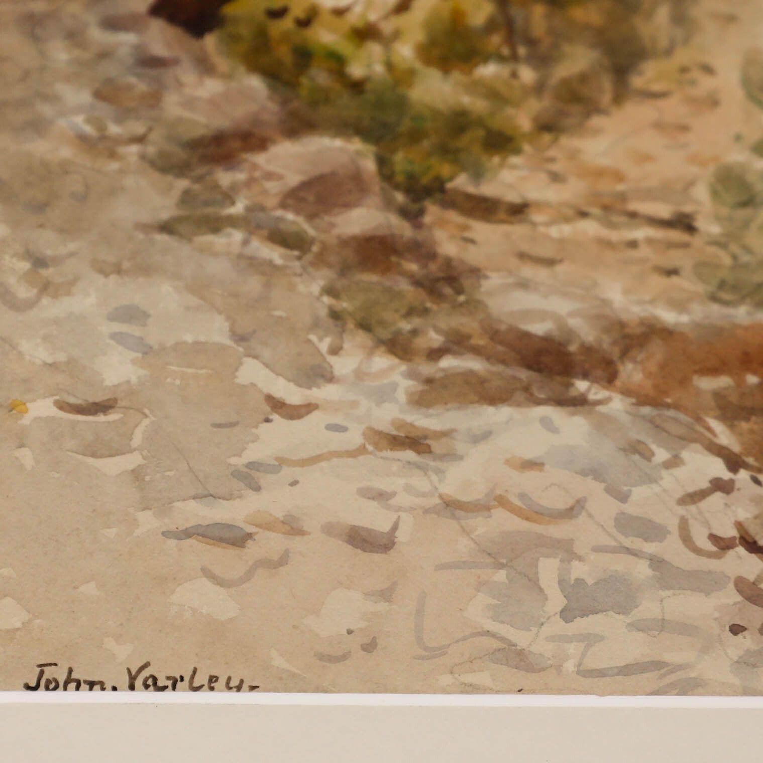 John Varley Jnr (1850 1933) Late 19th Century Watercolour, Road In Sicily photo vinterior