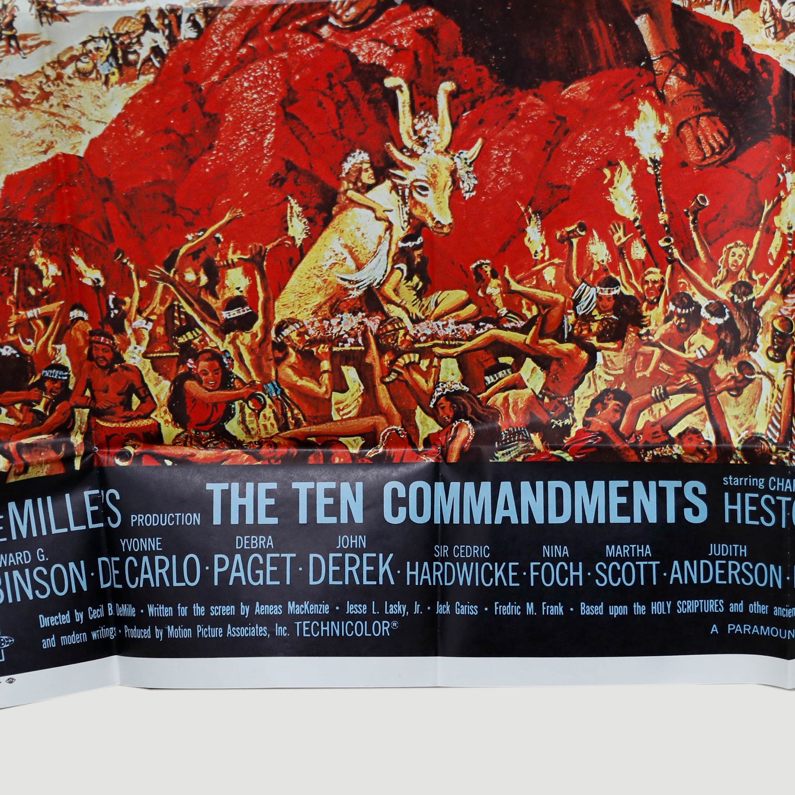 Mid 20th Century Digital Print The Ten Commandments Film Poster photo 95.0