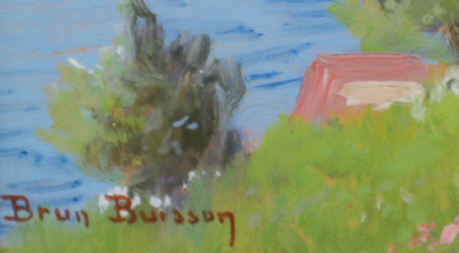 Gabriel Brun Buisson (1883 1959) Gouache, Flowers Along The French Riviera photo vinterior