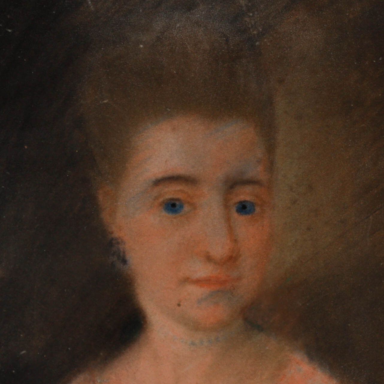 Dutch School Early 19th Century Pastel Portrait Of A Lady In Pink photo Art