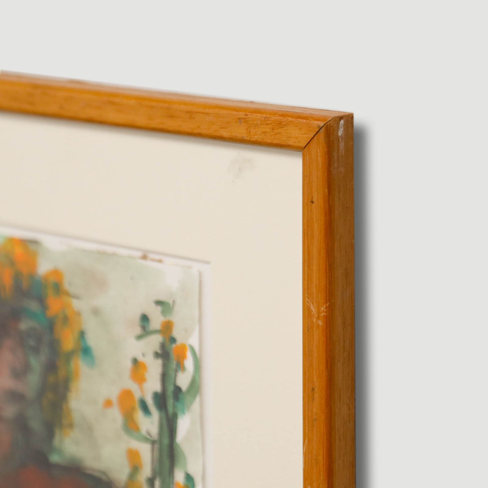 Nan Frankel (1929 2021) 20th Century Watercolour, Flowers In Her Hair photo 112.0