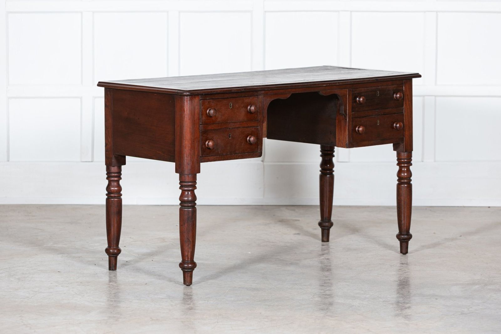 19thc Irish Mahogany Desk, 1800s photo vinterior