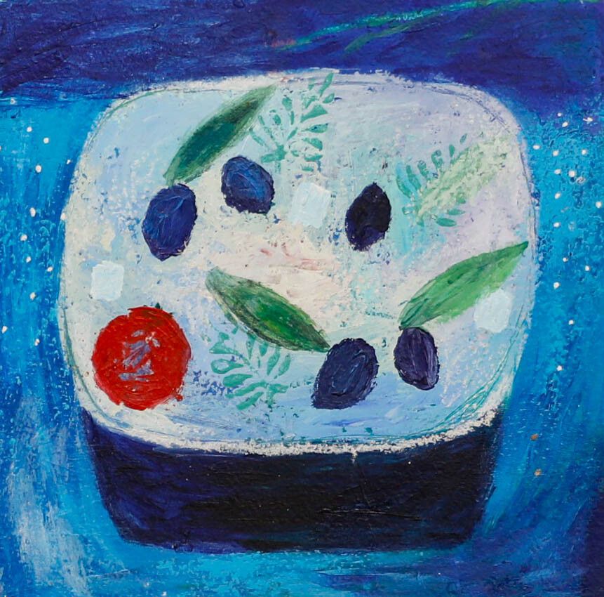 Charlotte Hardy Contemporary Mixed Media, Greek Olive Salad photo furniture