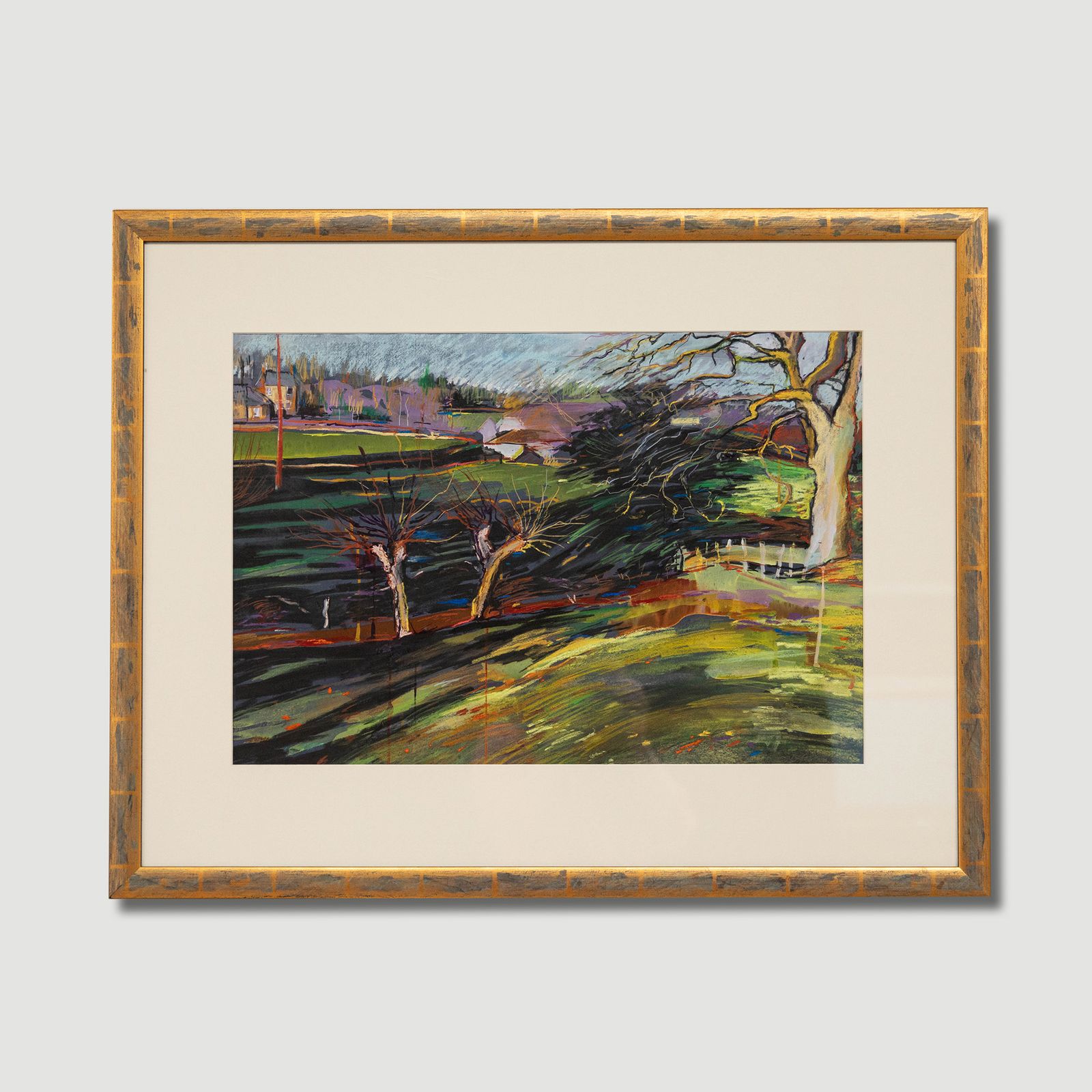 Julia Gascoigne Palmer Framed Contemporary Pastel, Parkland Landscape photo buy