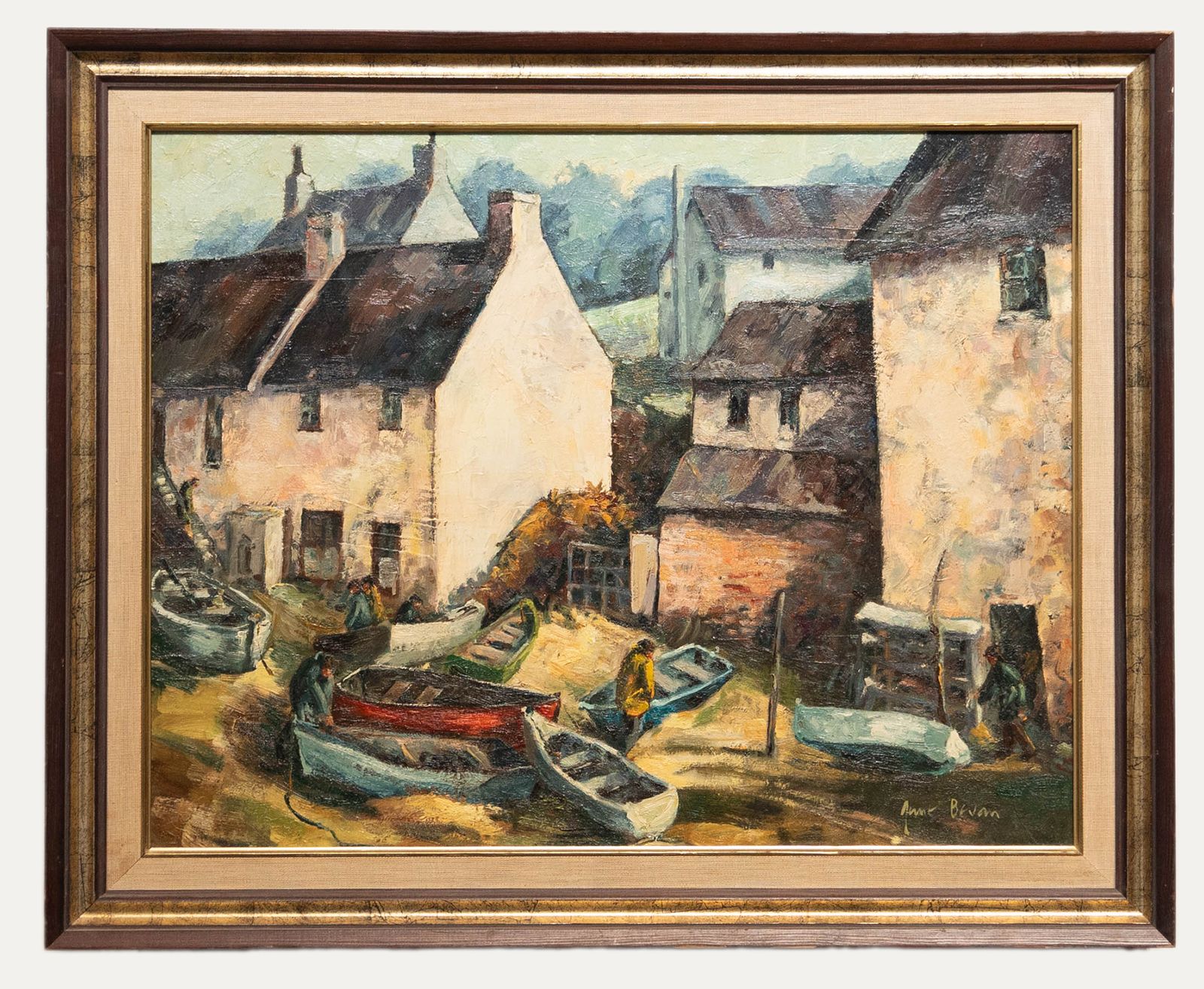 June Bevan (B.1927) 20th Century Oil, The Inner Harbour