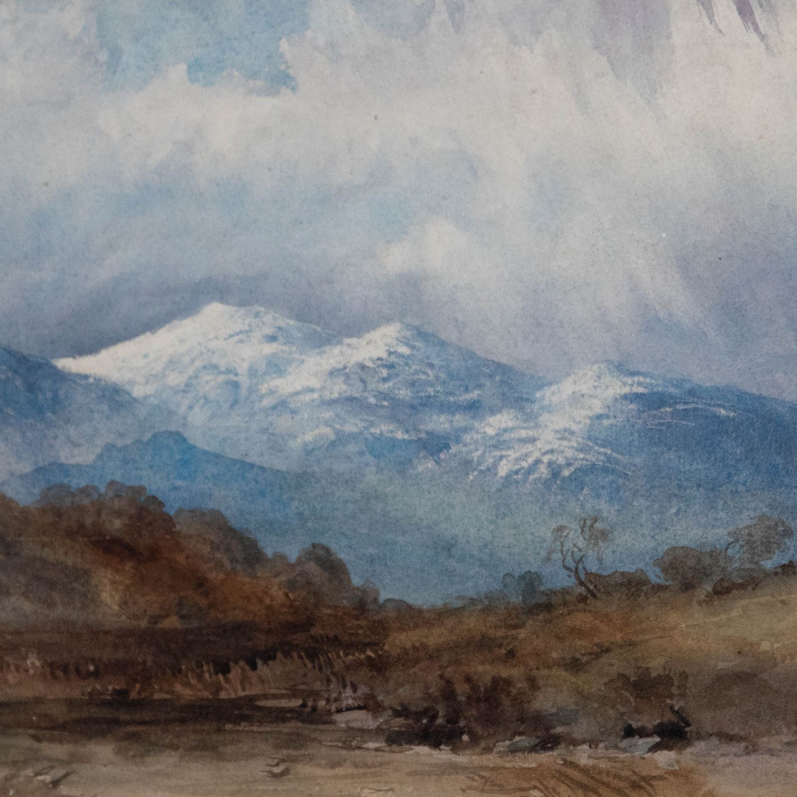 H. A. Hanpen Framed Early 20th Century Watercolour, White Mountains photo Art