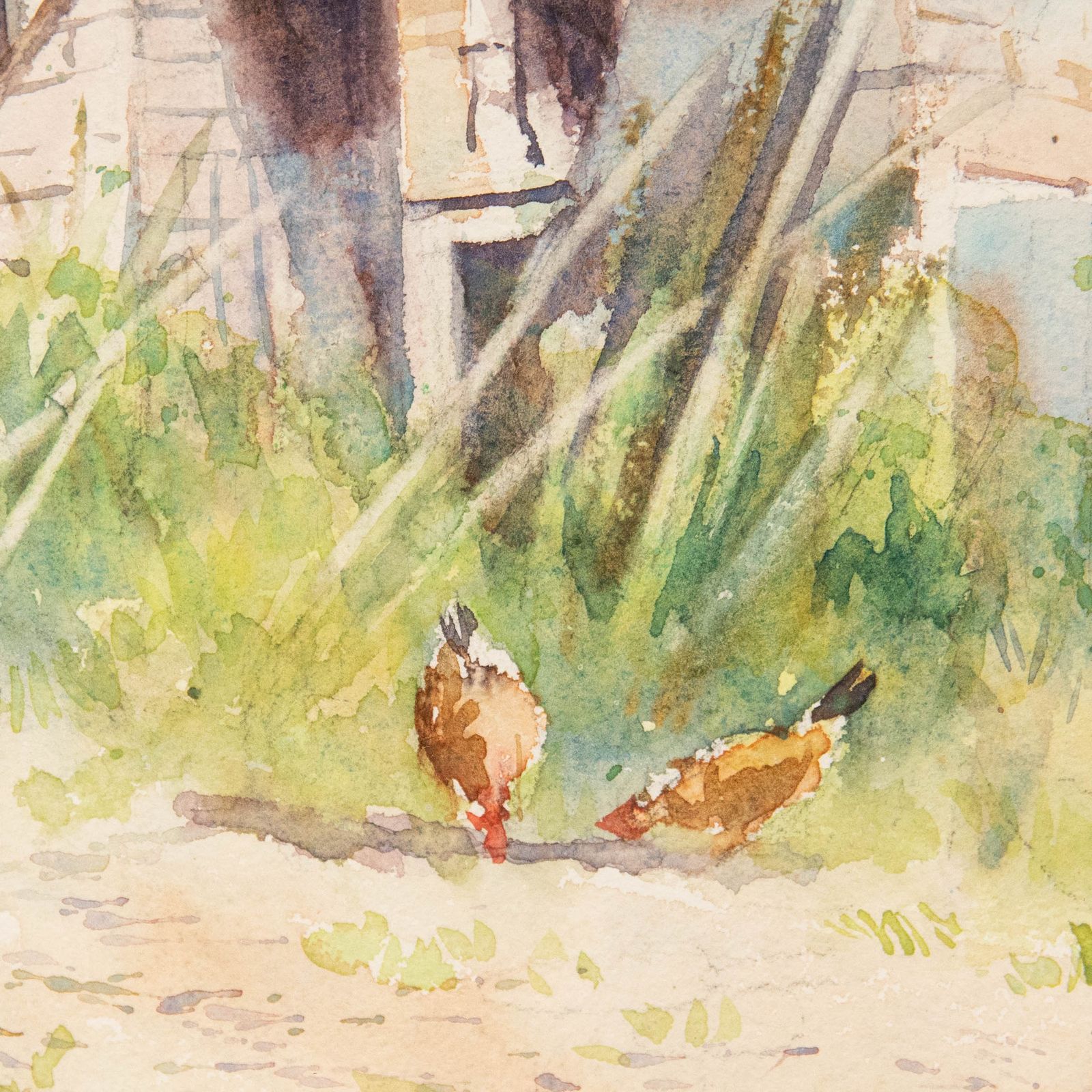 Chris Hollick (B.1946)  20th Century Watercolour, Barn In South West France photo Art