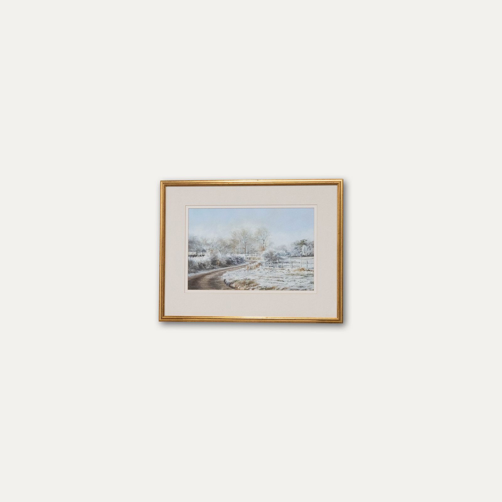 Christopher Stolworthy Framed Contemporary Pastel, Morning Frost photo vinterior