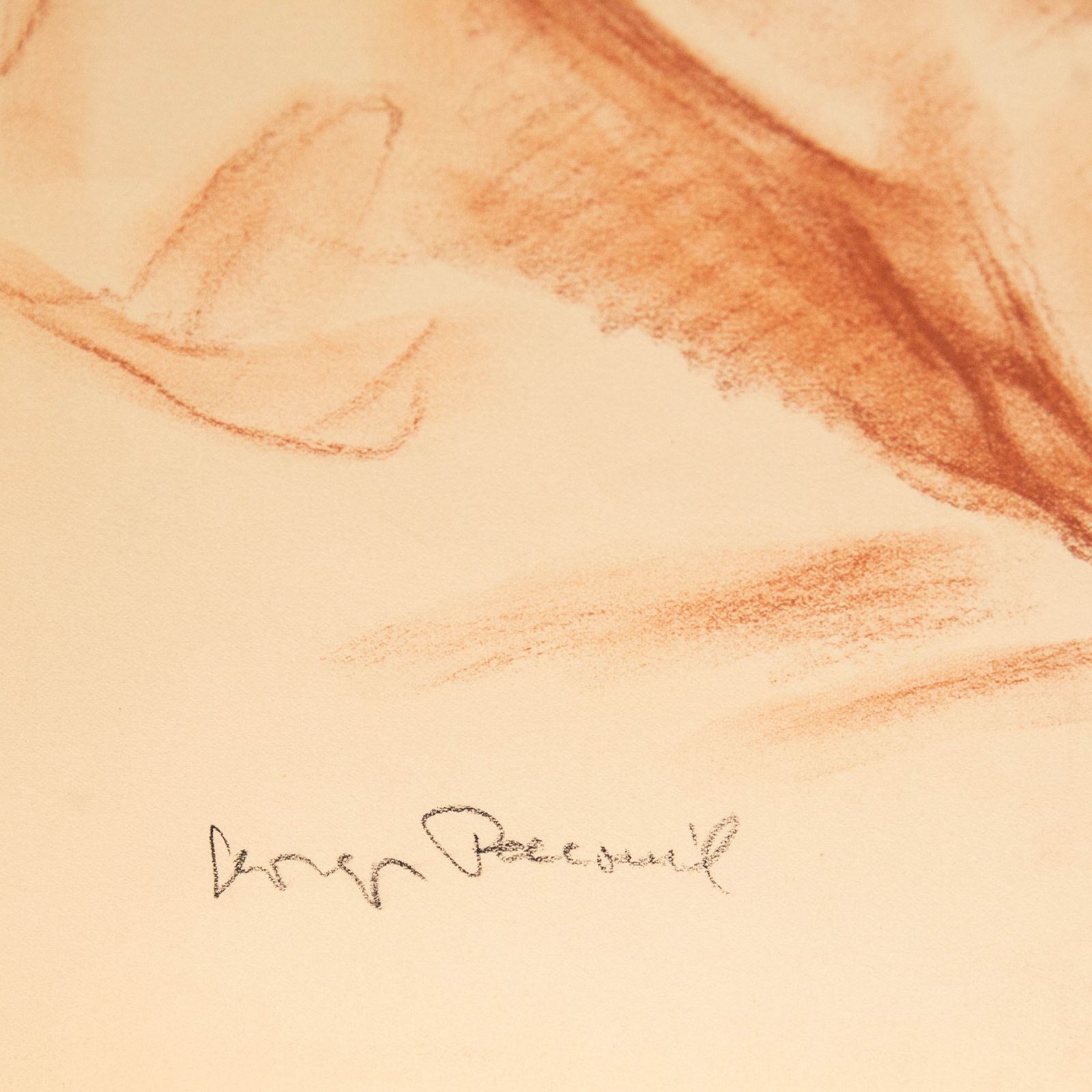 Georges Pacouil (1903 1996) Mid 20th Century Sanguine, Relaxed Poise photo Art
