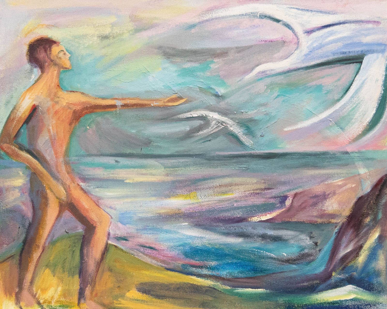 Elizabeth Duncan Meyer (B.1942) 20th Century Oil, Out To Sea photo furniture