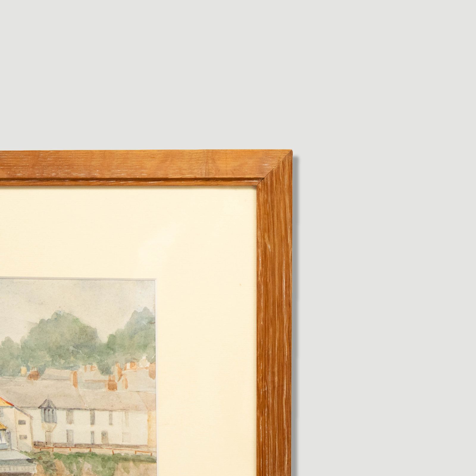 Dora C. Pritchett Framed Early 20th Century Watercolour, Catch Up On Quay photo Art